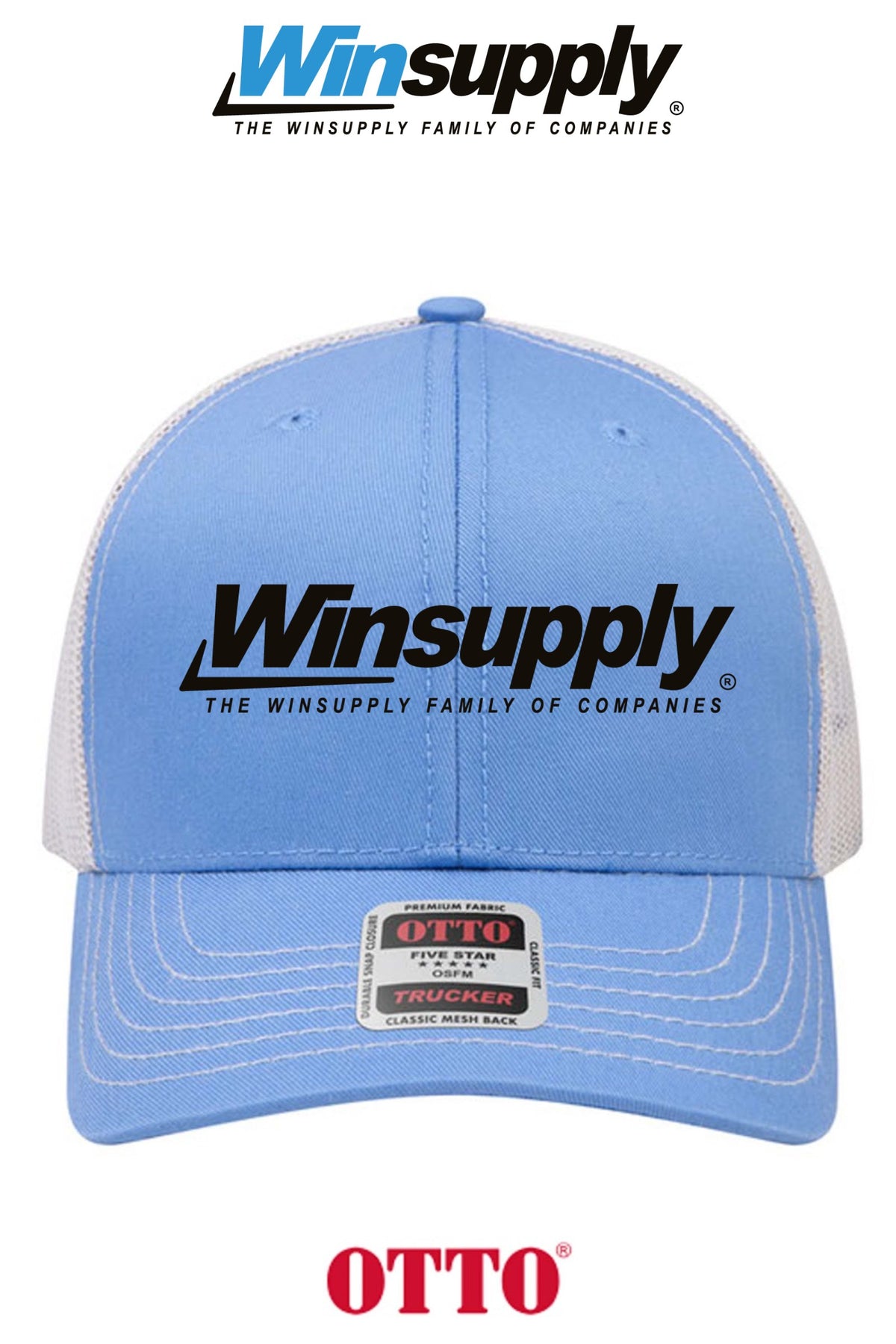 **BULK BUY SPECIAL** OTTO CAP® 6 Panel Mid Profile Mesh Back Trucker Hat - Winsupply of Coraopolis
