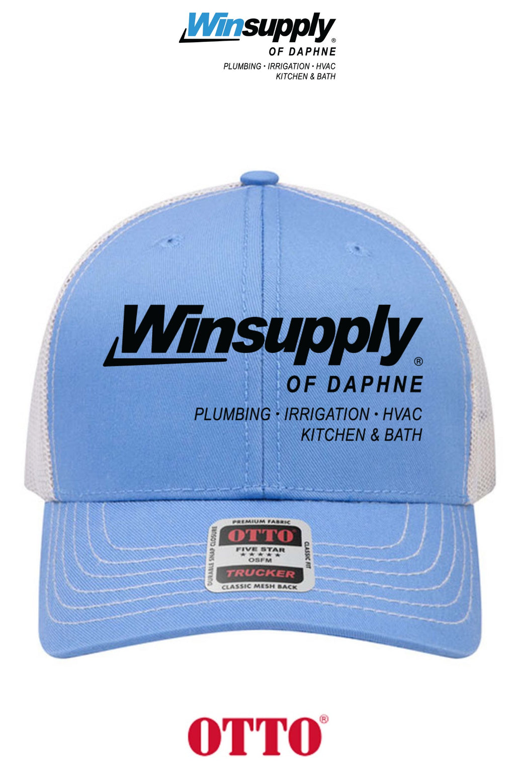 **BULK BUY SPECIAL** OTTO CAP® 6 Panel Mid Profile Mesh Back Trucker Hat - Winsupply of Daphne