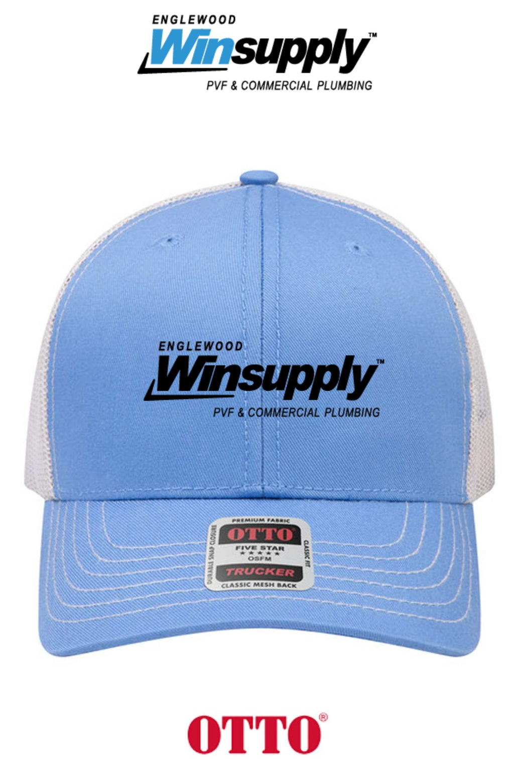 **BULK BUY SPECIAL** OTTO CAP® 6 Panel Mid Profile Mesh Back Trucker Hat - Winsupply of Englewood CO