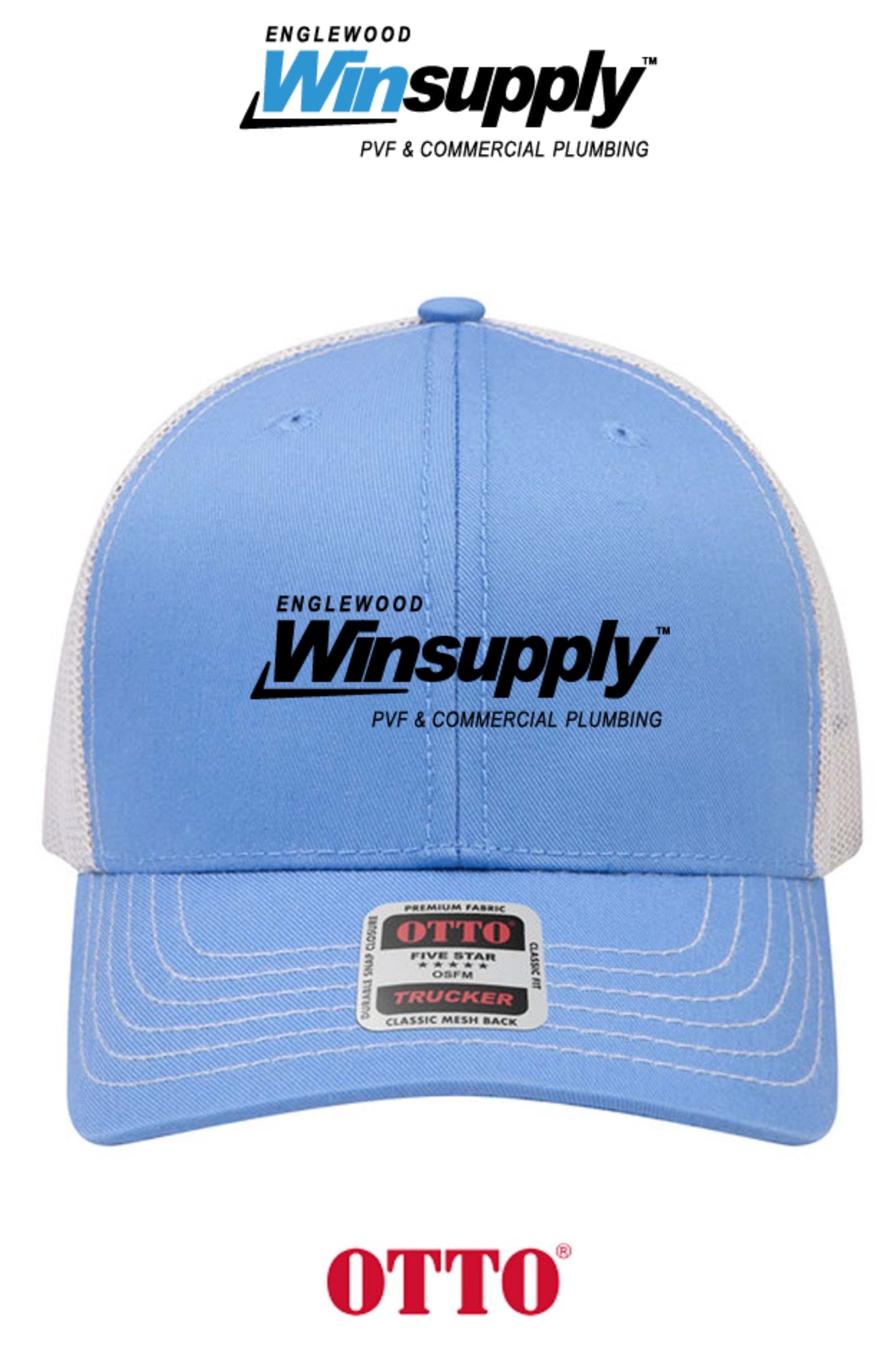 **BULK BUY SPECIAL** OTTO CAP® 6 Panel Mid Profile Mesh Back Trucker Hat - Winsupply of Englewood CO