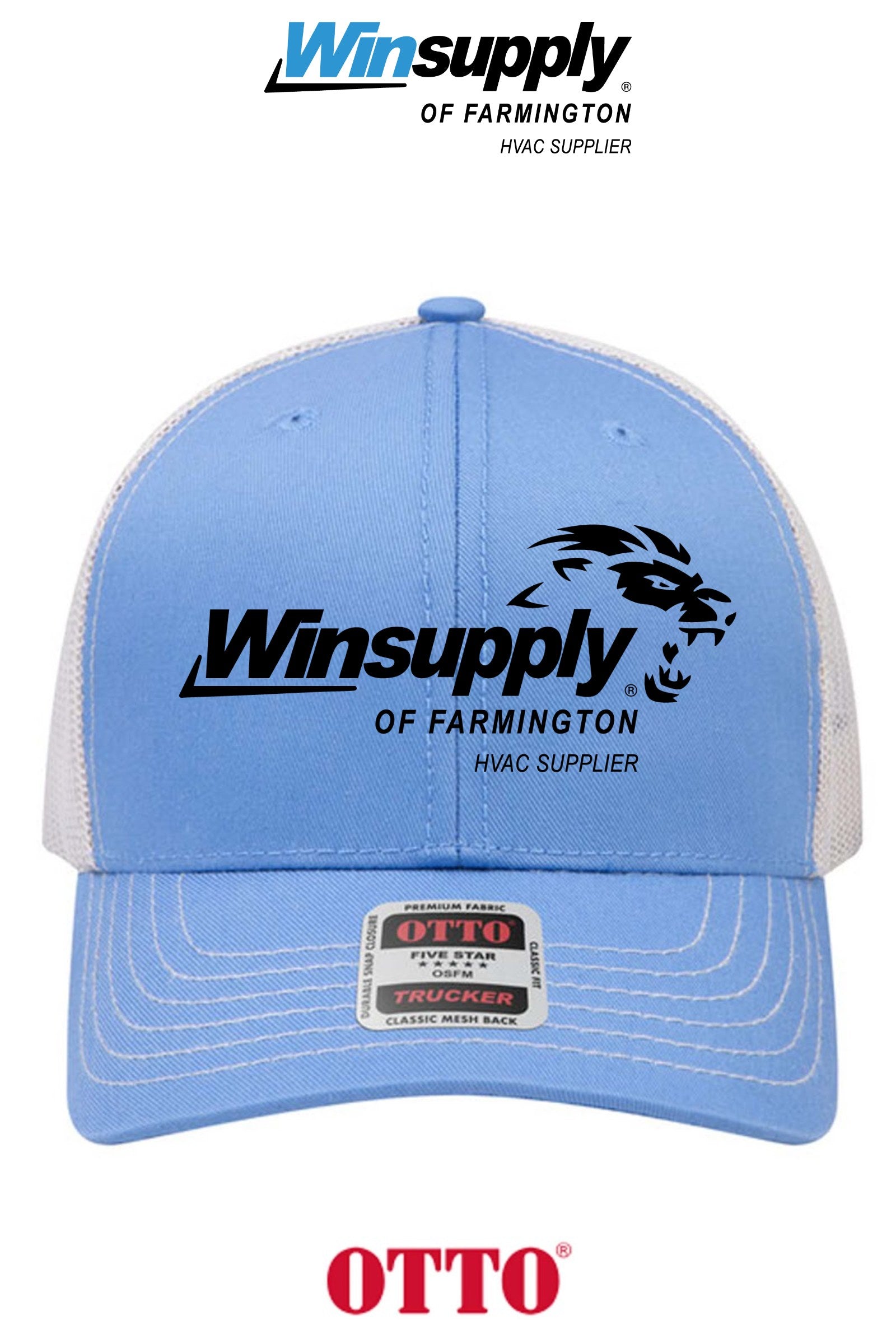 **BULK BUY SPECIAL** OTTO CAP® 6 Panel Mid Profile Mesh Back Trucker Hat - Winsupply of Farmington
