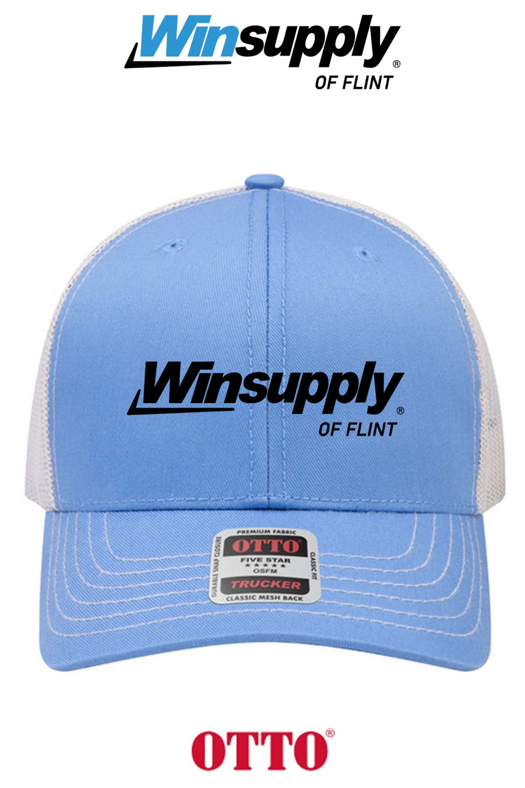 **BULK BUY SPECIAL** OTTO CAP® 6 Panel Mid Profile Mesh Back Trucker Hat - Winsupply of Flint