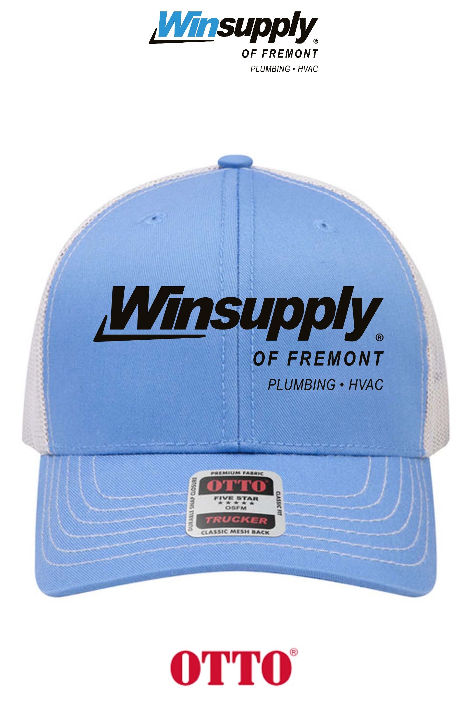 **BULK BUY SPECIAL** OTTO CAP® 6 Panel Mid Profile Mesh Back Trucker Hat - Winsupply of Fremont