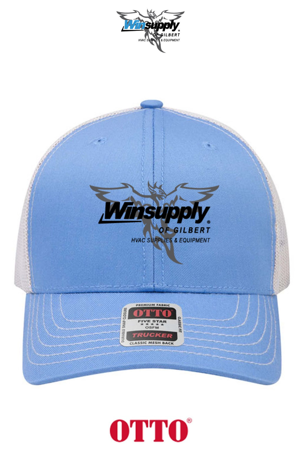 **BULK BUY SPECIAL** OTTO CAP® 6 Panel Mid Profile Mesh Back Trucker Hat - Winsupply of Gilbert
