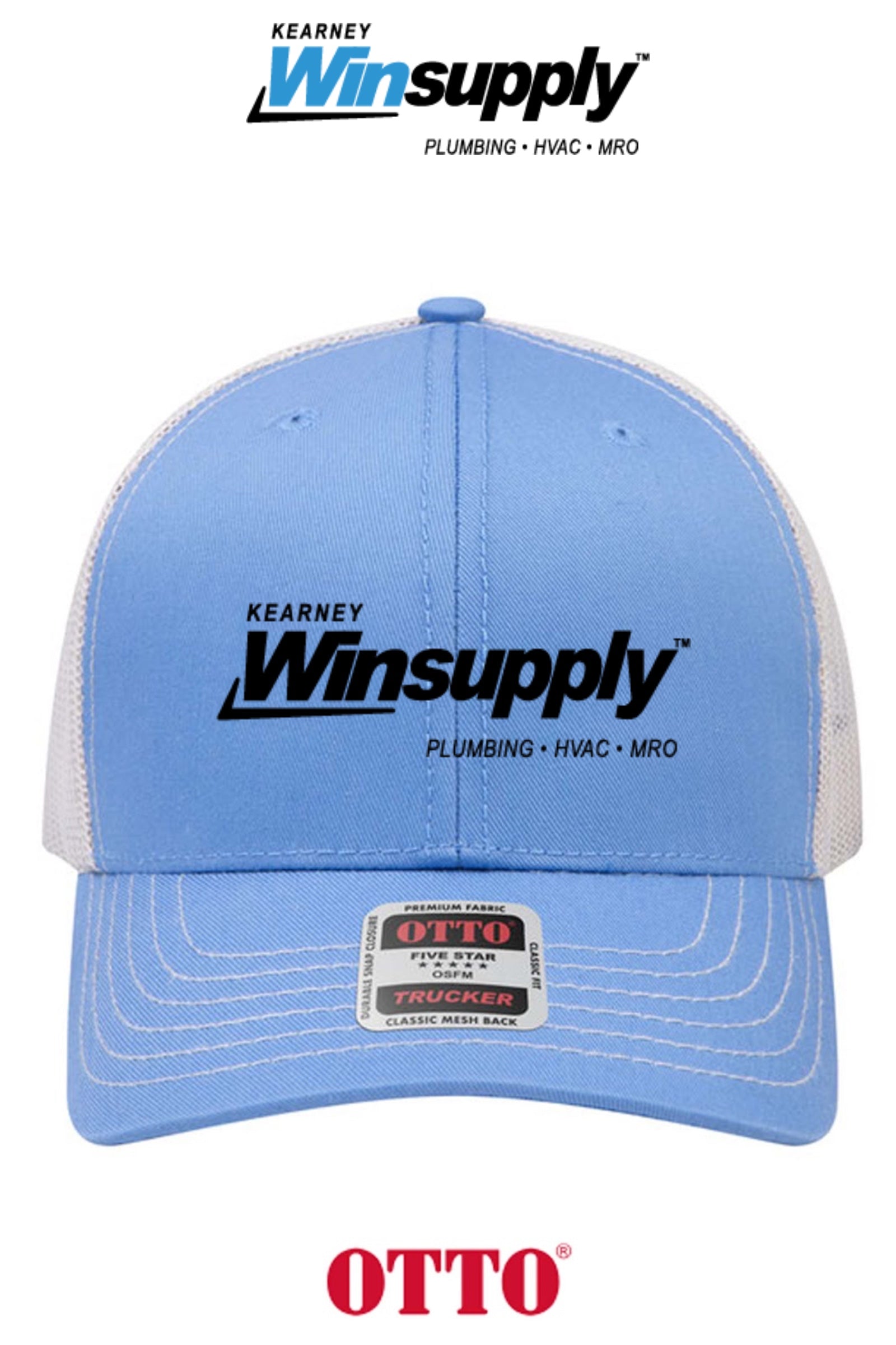 **BULK BUY SPECIAL** OTTO CAP® 6 Panel Mid Profile Mesh Back Trucker Hat - Kearney Winsupply