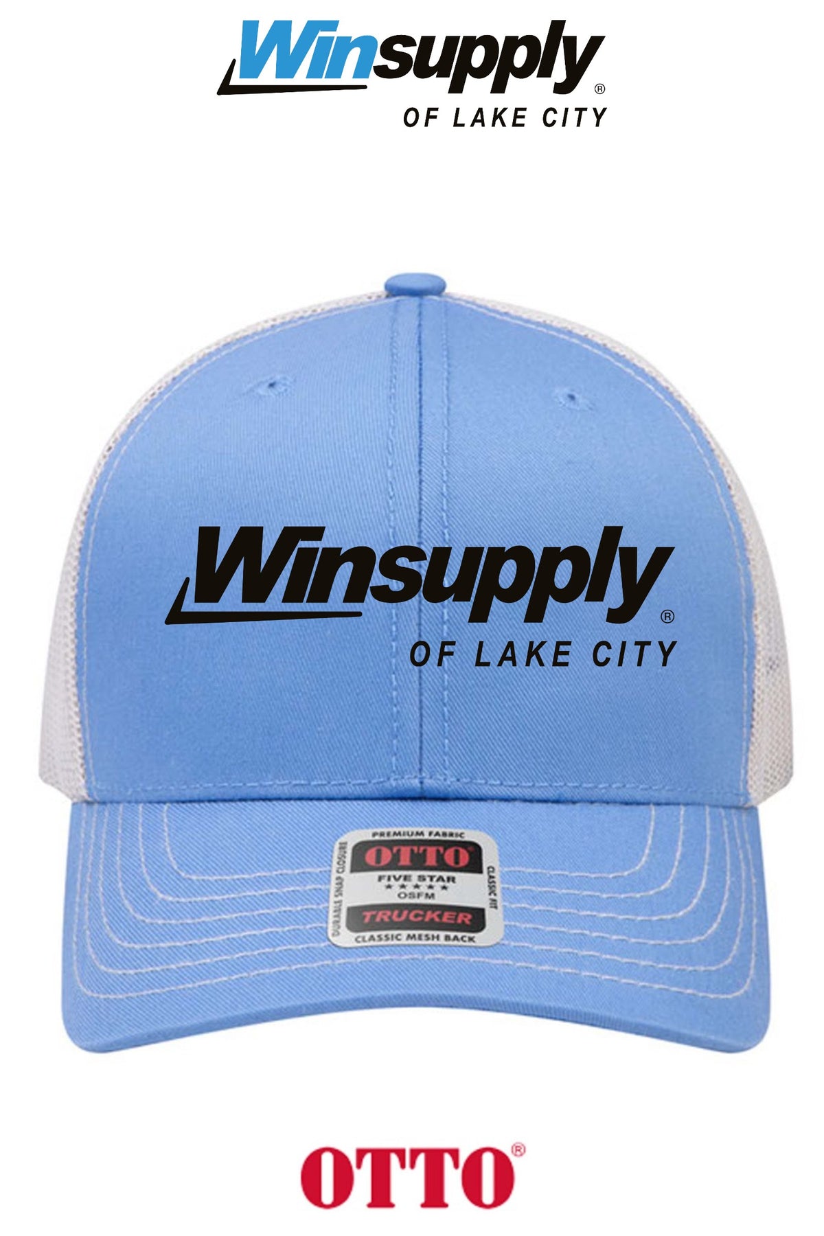 **BULK BUY SPECIAL** OTTO CAP® 6 Panel Mid Profile Mesh Back Trucker Hat - Winsupply of Lake City