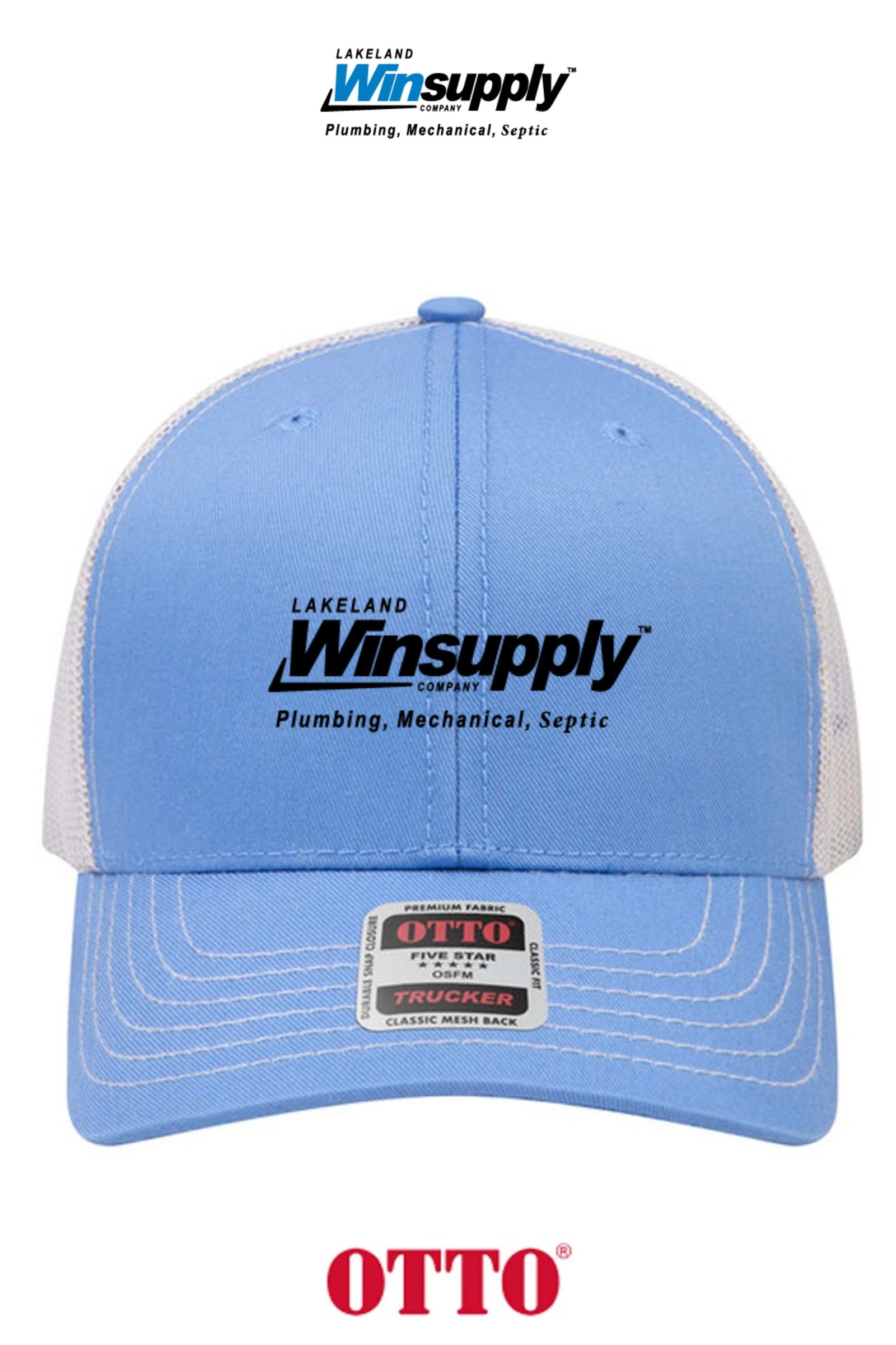 **BULK BUY SPECIAL** OTTO CAP® 6 Panel Mid Profile Mesh Back Trucker Hat - Lakeland Winsupply