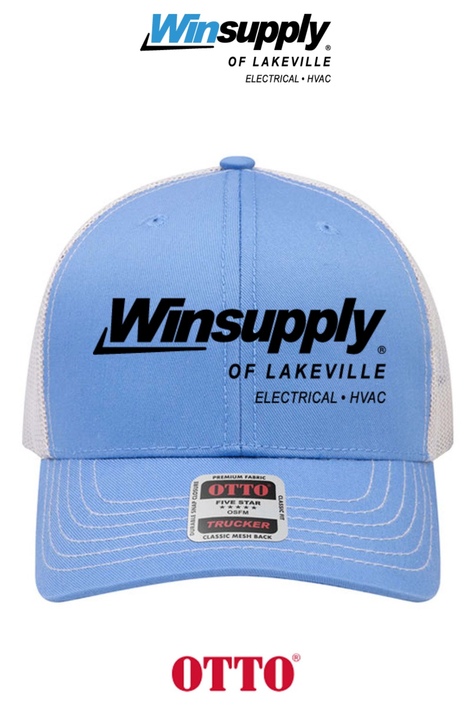 **BULK BUY SPECIAL** OTTO CAP® 6 Panel Mid Profile Mesh Back Trucker Hat - Winsupply of Lakeville