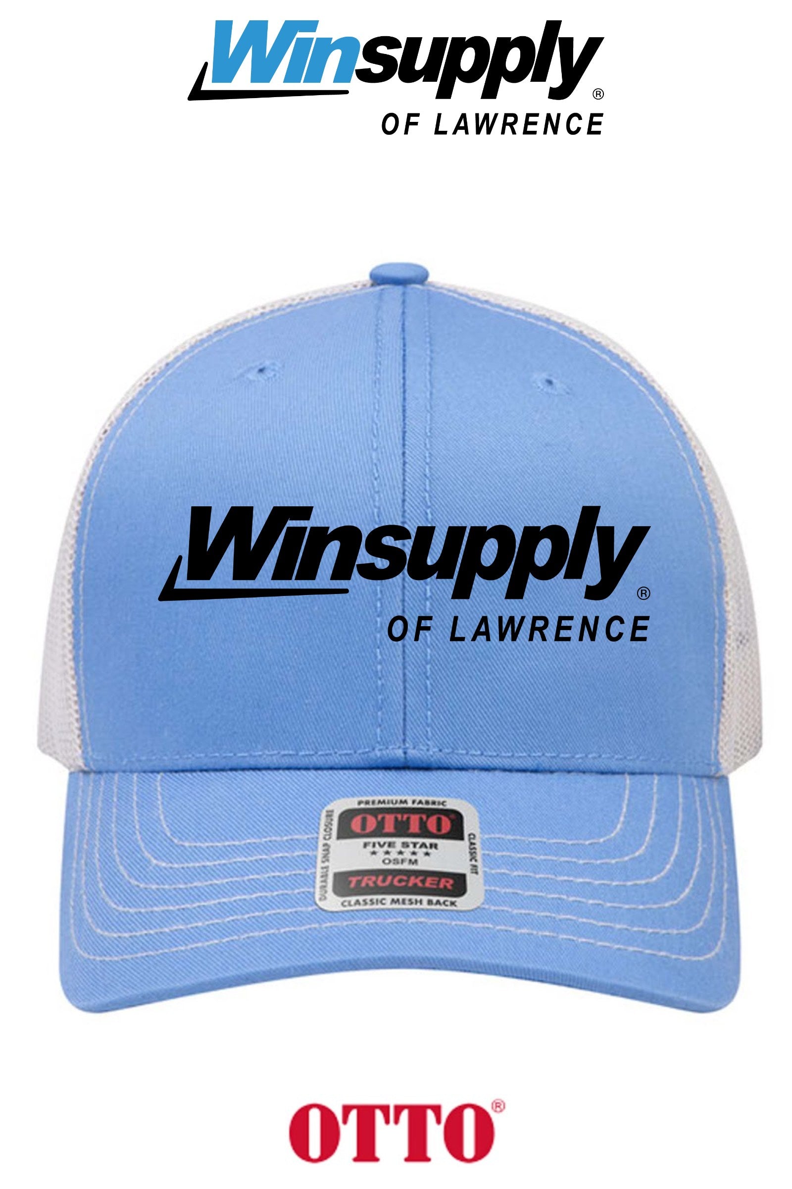 **BULK BUY SPECIAL** OTTO CAP® 6 Panel Mid Profile Mesh Back Trucker Hat - Winsupply of Lawrence