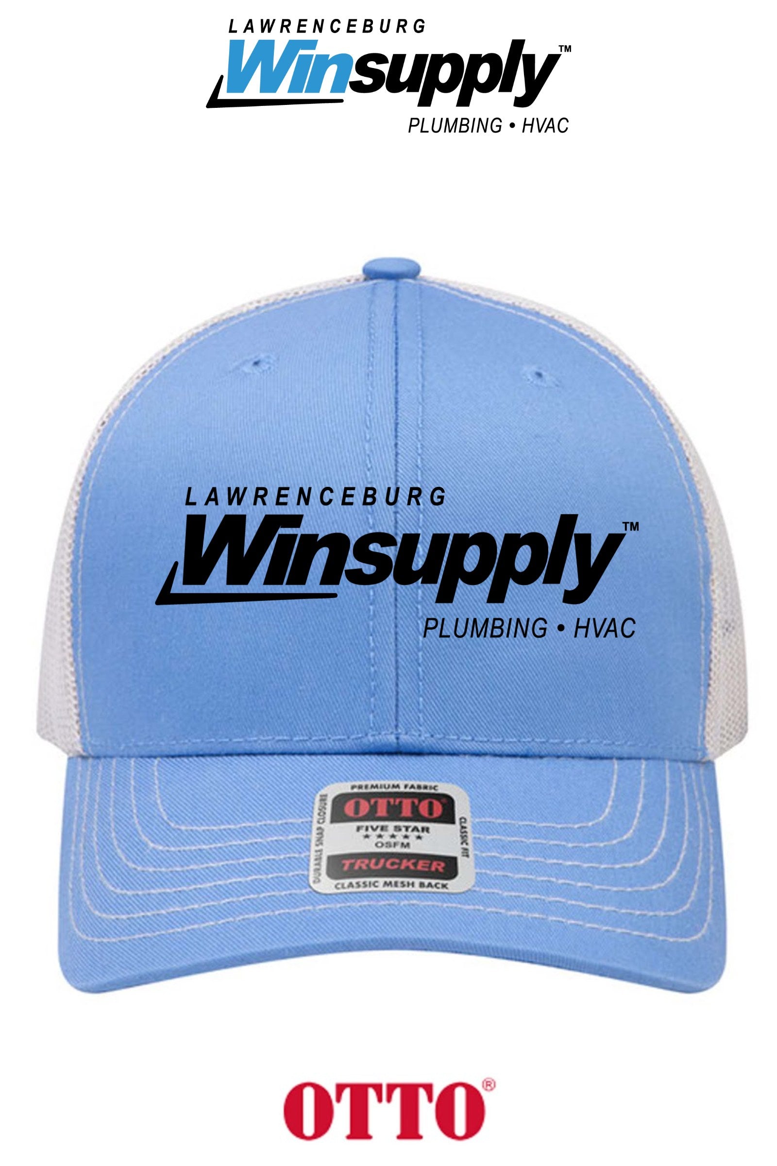 **BULK BUY SPECIAL** OTTO CAP® 6 Panel Mid Profile Mesh Back Trucker Hat - Lawrenceburg Winsupply