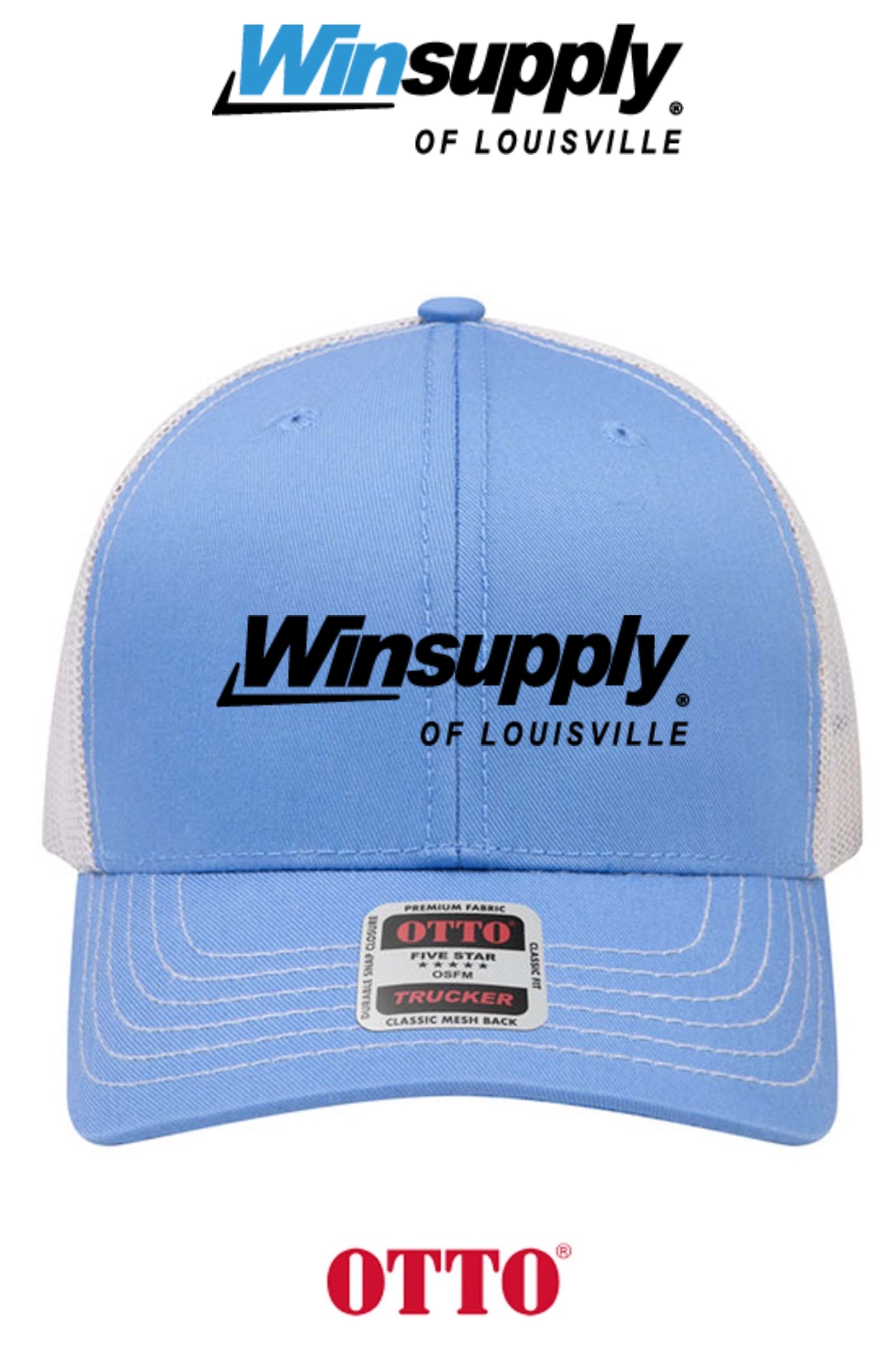 **BULK BUY SPECIAL** OTTO CAP® 6 Panel Mid Profile Mesh Back Trucker Hat - Winsupply of Louisville KY