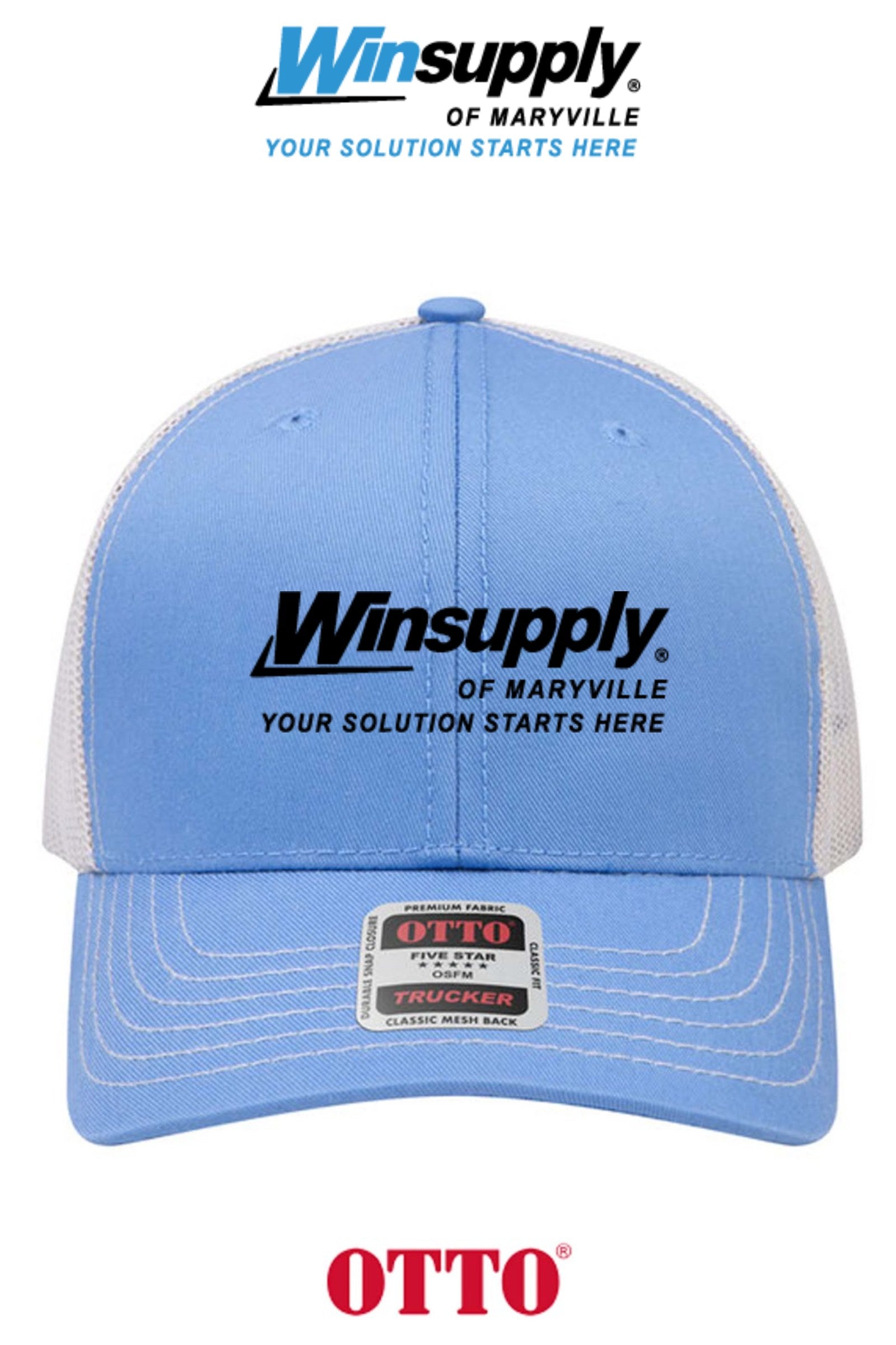 **BULK BUY SPECIAL** OTTO CAP® 6 Panel Mid Profile Mesh Back Trucker Hat - Winsupply of Maryville