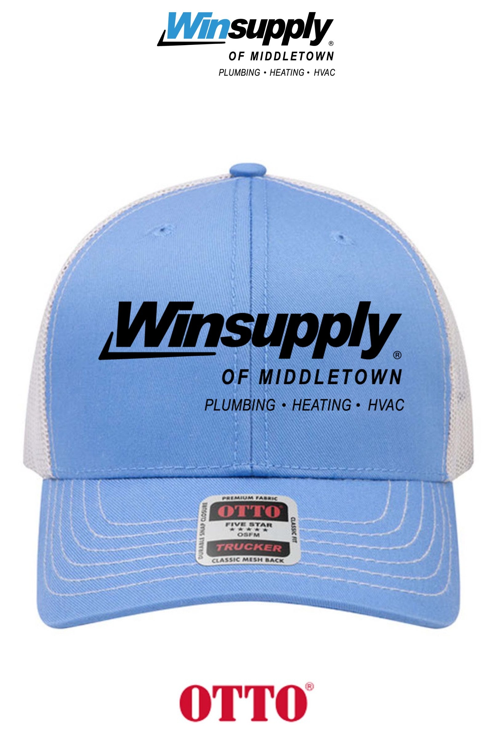 **BULK BUY SPECIAL** OTTO CAP® 6 Panel Mid Profile Mesh Back Trucker Hat - Winsupply of Middletown