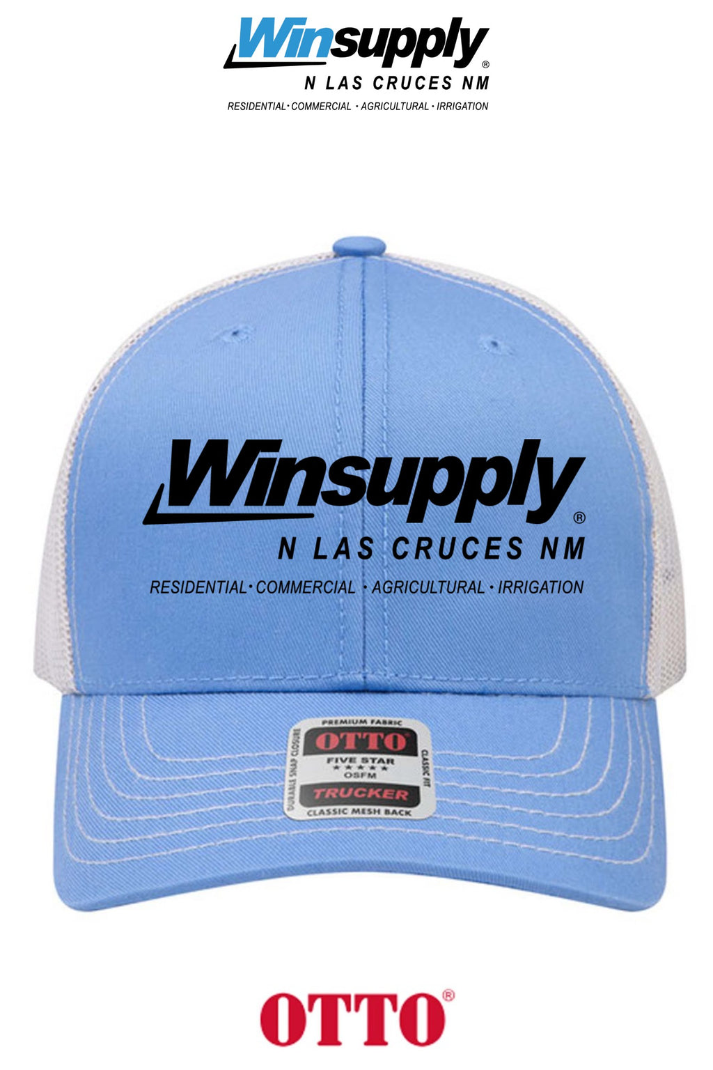 **BULK BUY SPECIAL** OTTO CAP® 6 Panel Mid Profile Mesh Back Trucker Hat - Winsupply N Las Cruces NM