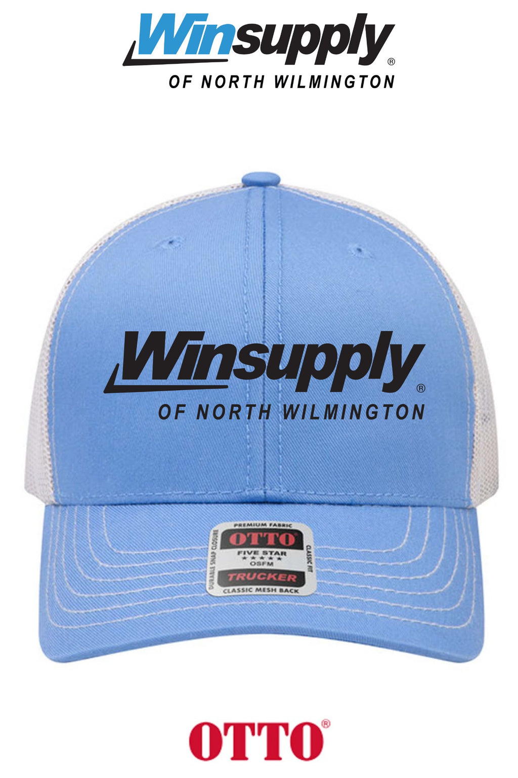 **BULK BUY SPECIAL** OTTO CAP® 6 Panel Mid Profile Mesh Back Trucker Hat - Winsupply N Wilmington NC