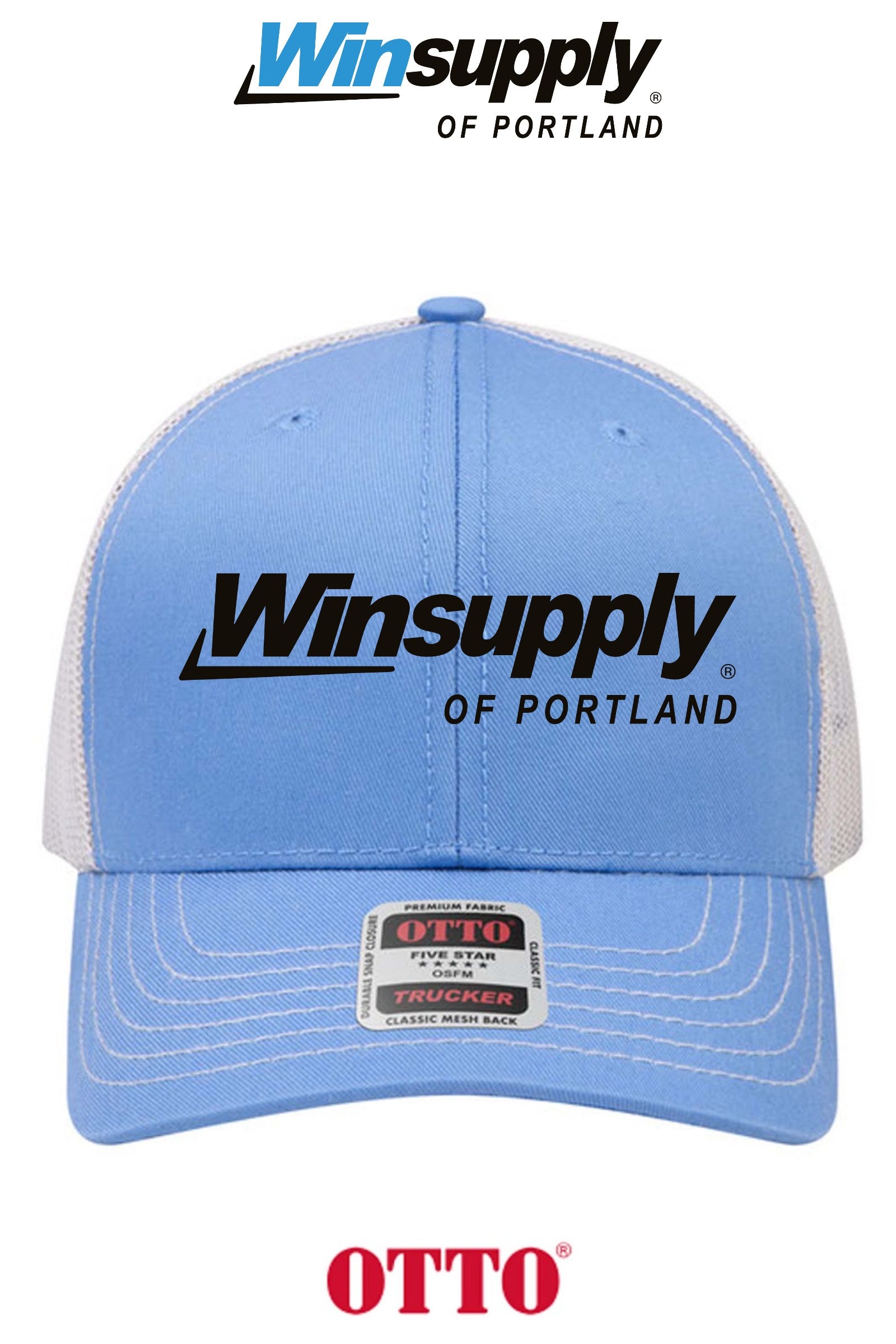 **BULK BUY SPECIAL** OTTO CAP® 6 Panel Mid Profile Mesh Back Trucker Hat - Winsupply of Portland