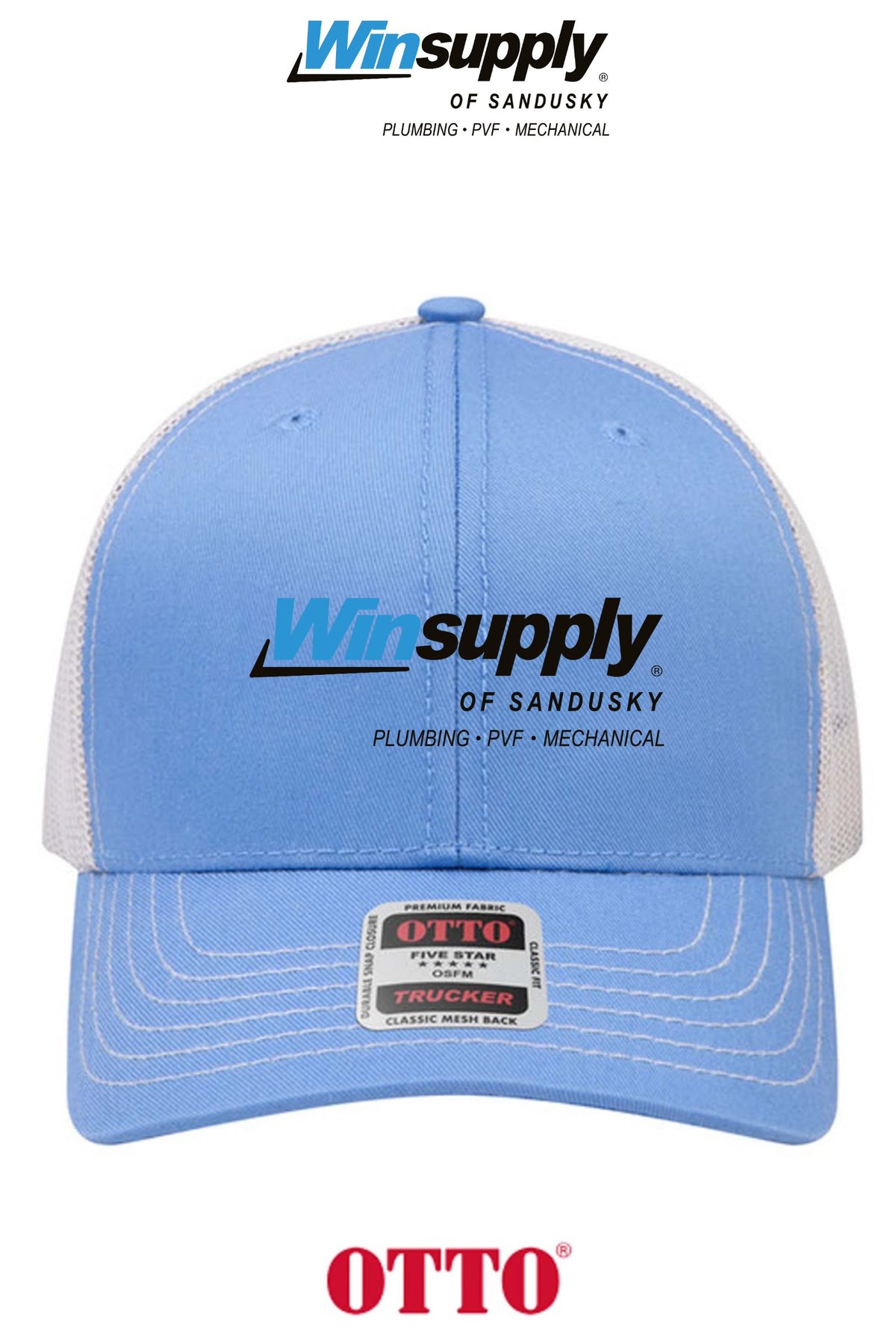 **BULK BUY SPECIAL** OTTO CAP® 6 Panel Mid Profile Mesh Back Trucker Hat - Winsupply of Sandusky