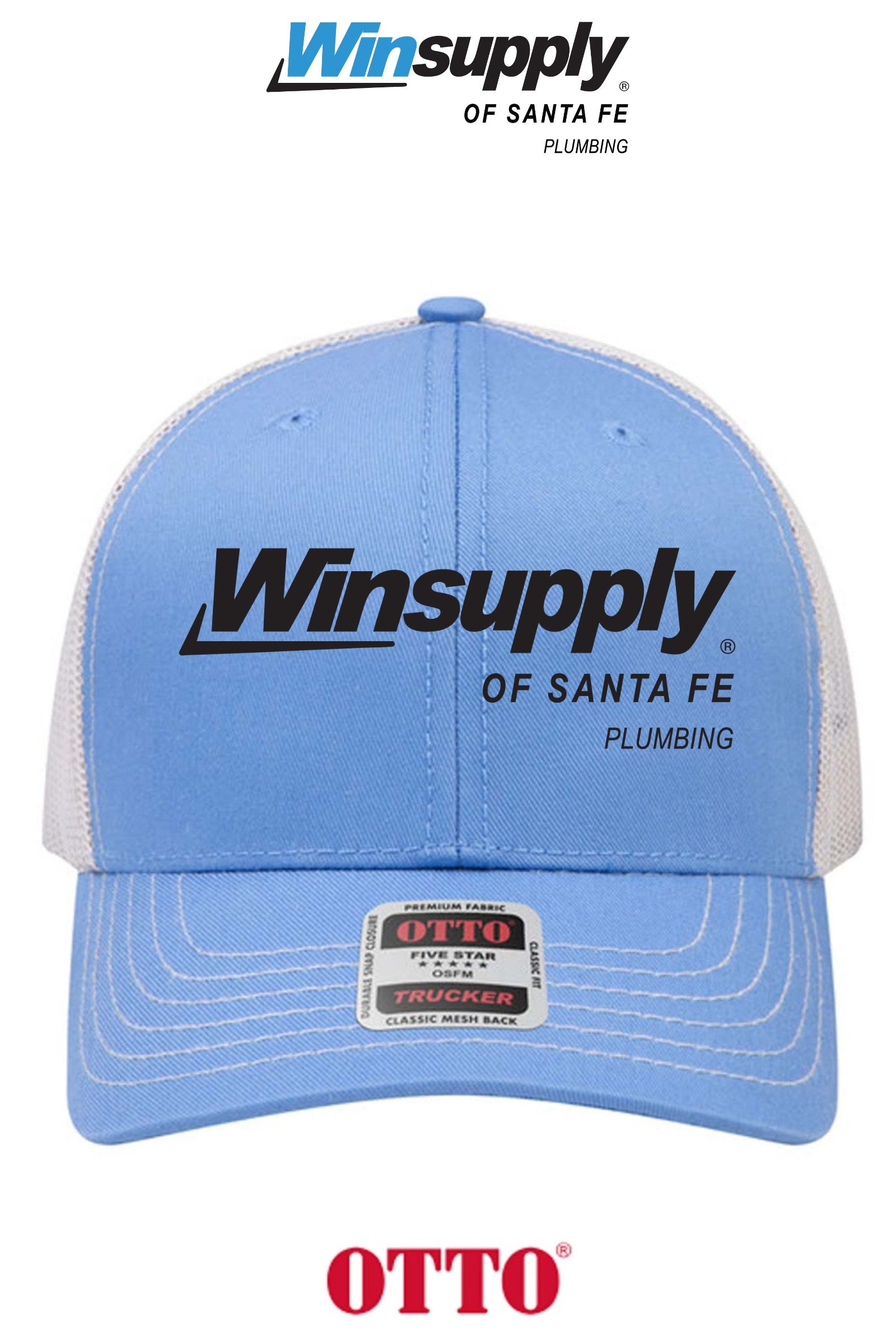 **BULK BUY SPECIAL** OTTO CAP® 6 Panel Mid Profile Mesh Back Trucker Hat - Winsupply of Santa Fe