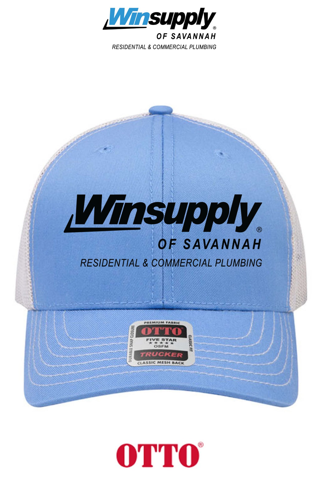 **BULK BUY SPECIAL** OTTO CAP® 6 Panel Mid Profile Mesh Back Trucker Hat - Winsupply of Savannah