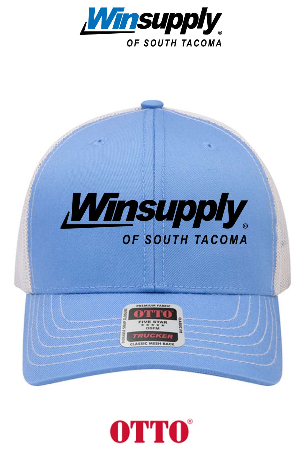 **BULK BUY SPECIAL** OTTO CAP® 6 Panel Mid Profile Mesh Back Trucker Hat - Winsupply of South Tacoma