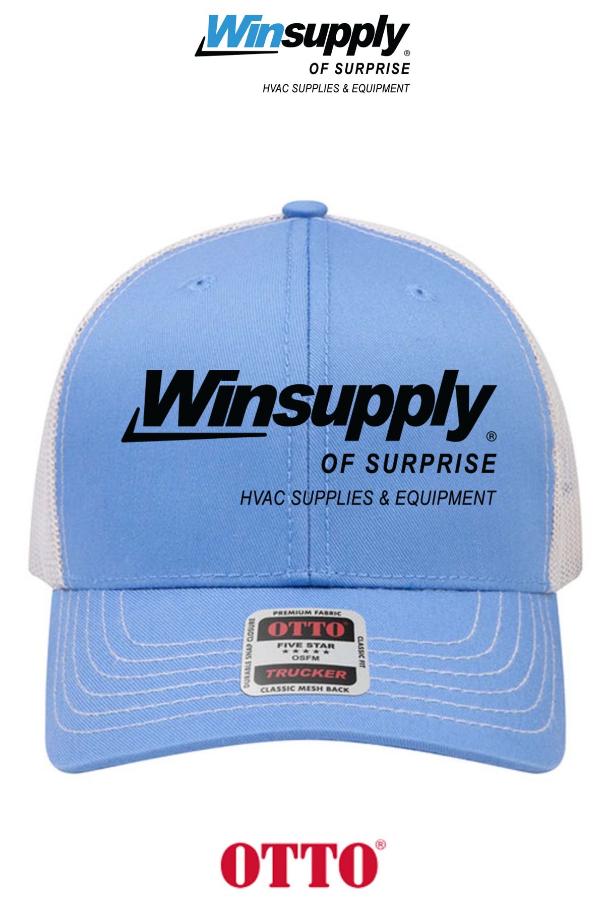 **BULK BUY SPECIAL** OTTO CAP® 6 Panel Mid Profile Mesh Back Trucker Hat - Winsupply of Surprise