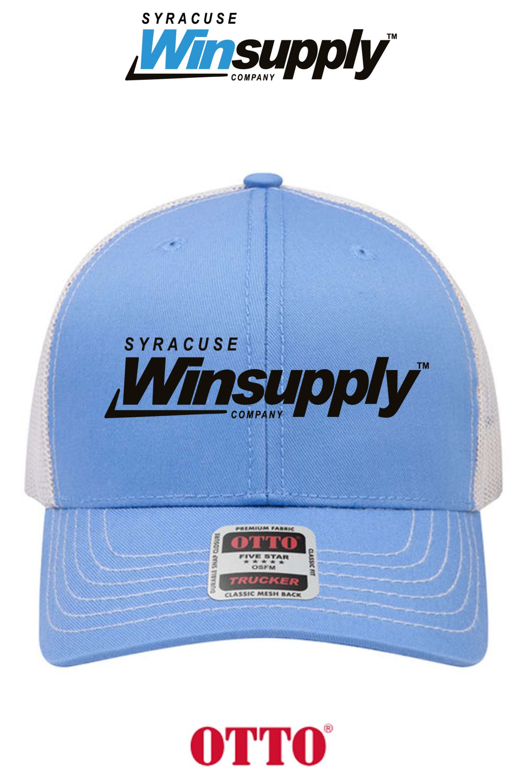 **BULK BUY SPECIAL** OTTO CAP® 6 Panel Mid Profile Mesh Back Trucker Hat - Syracuse Winsupply