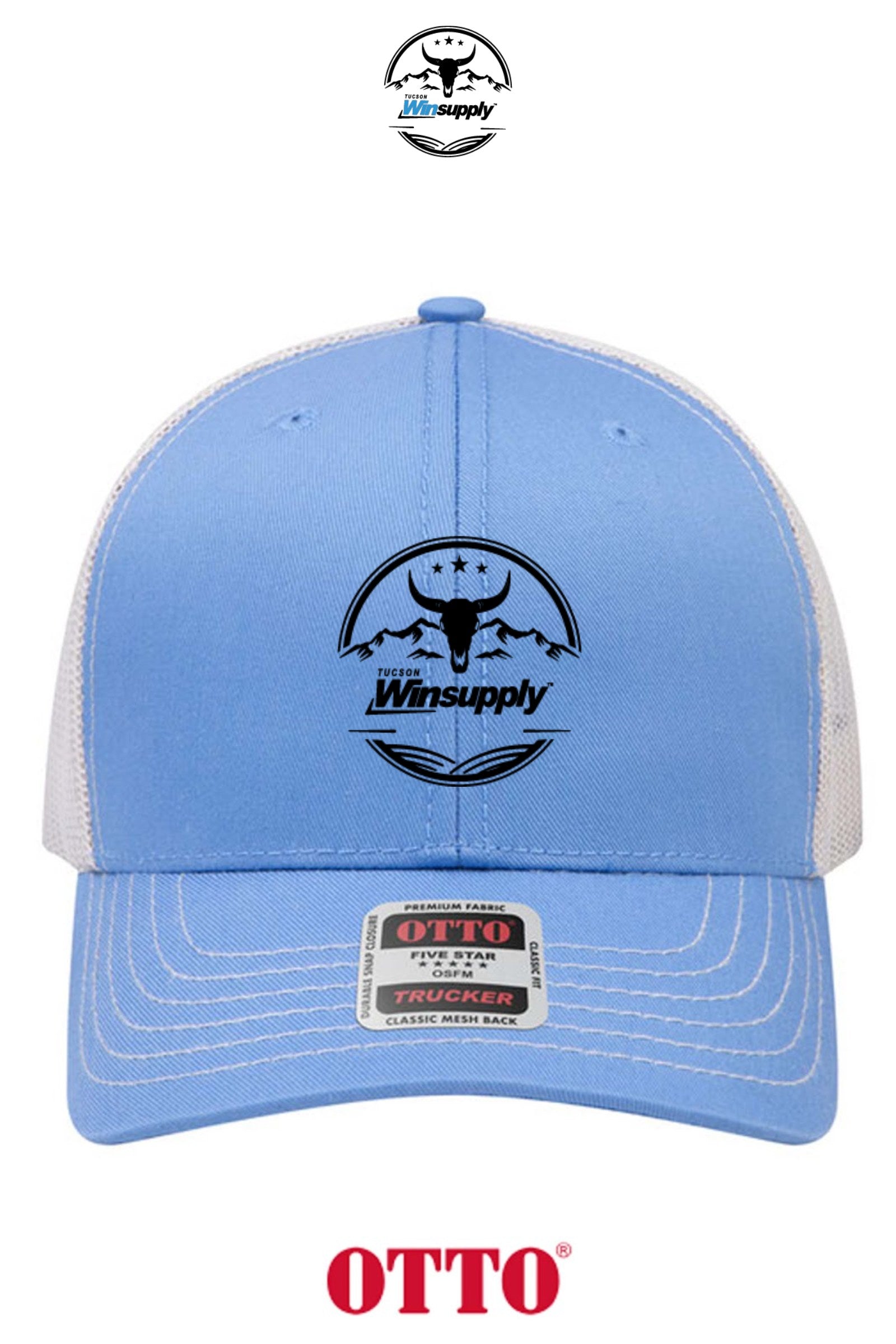 **BULK BUY SPECIAL** OTTO CAP® 6 Panel Mid Profile Mesh Back Trucker Hat - Winsupply Tucson AZ
