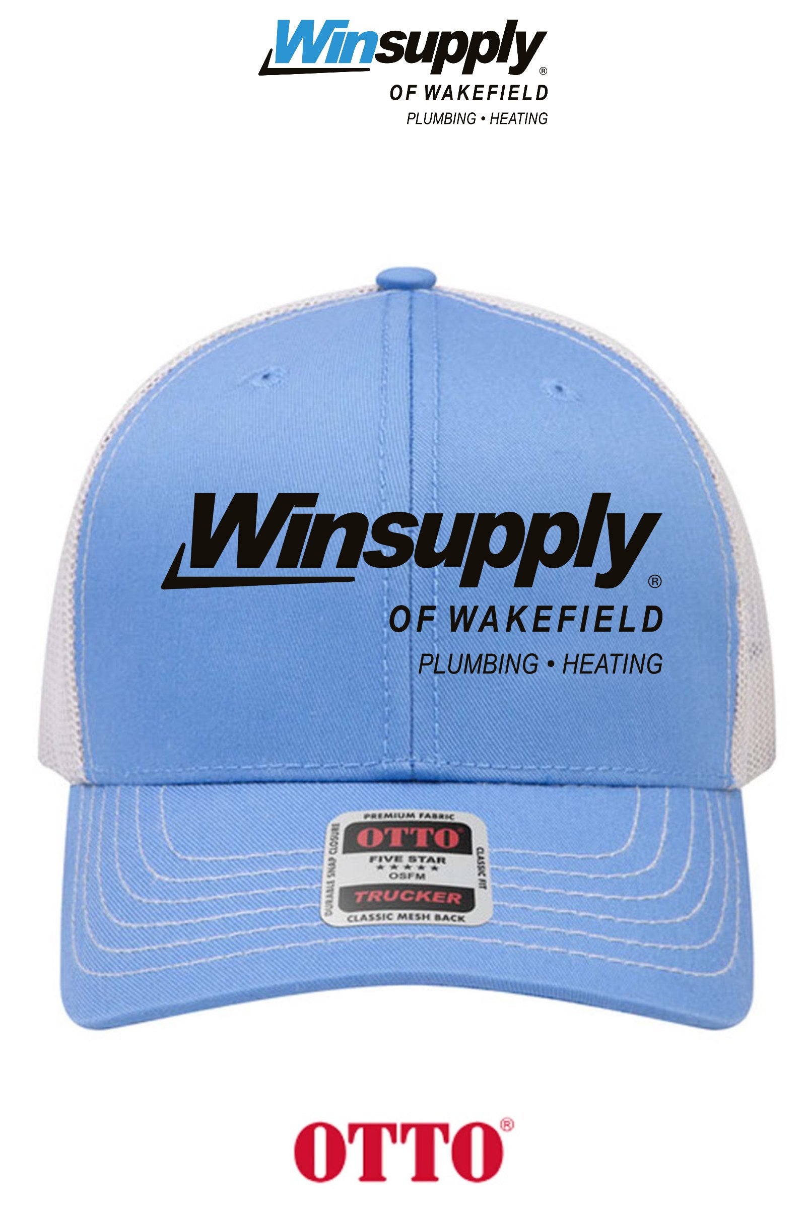 **BULK BUY SPECIAL** OTTO CAP® 6 Panel Mid Profile Mesh Back Trucker Hat - Winsupply of Wakefield