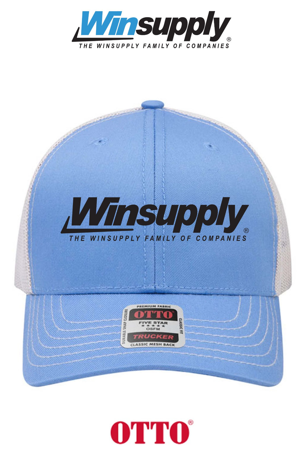 **BULK BUY SPECIAL** OTTO CAP® 6 Panel Mid Profile Mesh Back Trucker Hat - Winsupply of West Hartford