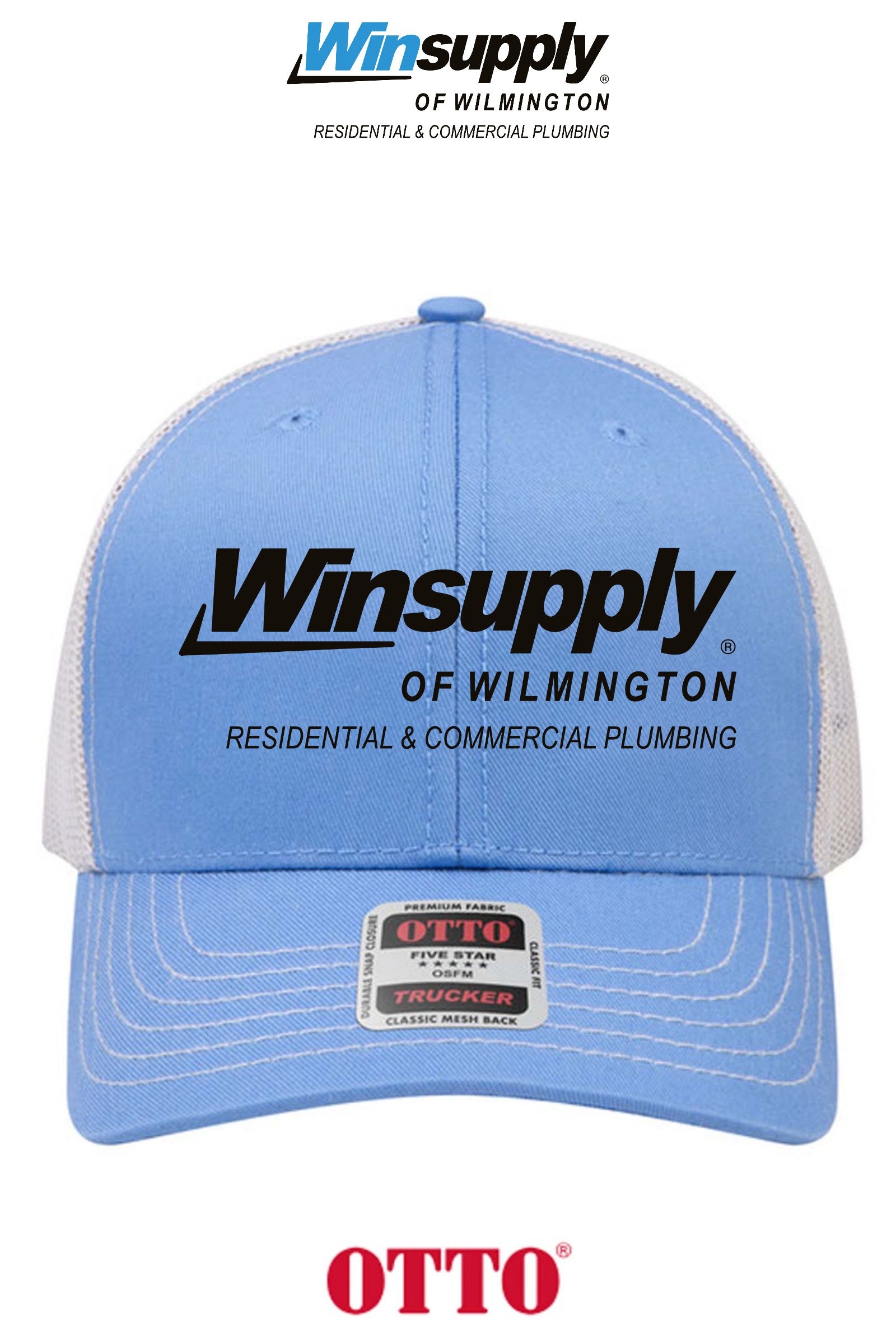 **BULK BUY SPECIAL** OTTO CAP® 6 Panel Mid Profile Mesh Back Trucker Hat - Winsupply of Wilmington