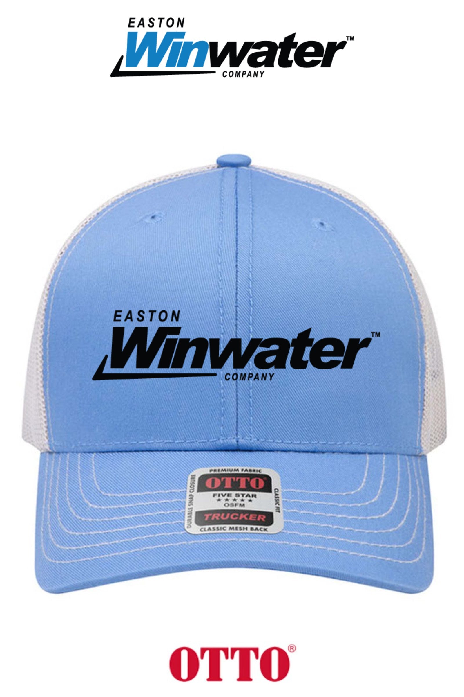 **BULK BUY SPECIAL** OTTO CAP® 6 Panel Mid Profile Mesh Back Trucker Hat - Easton Winwater