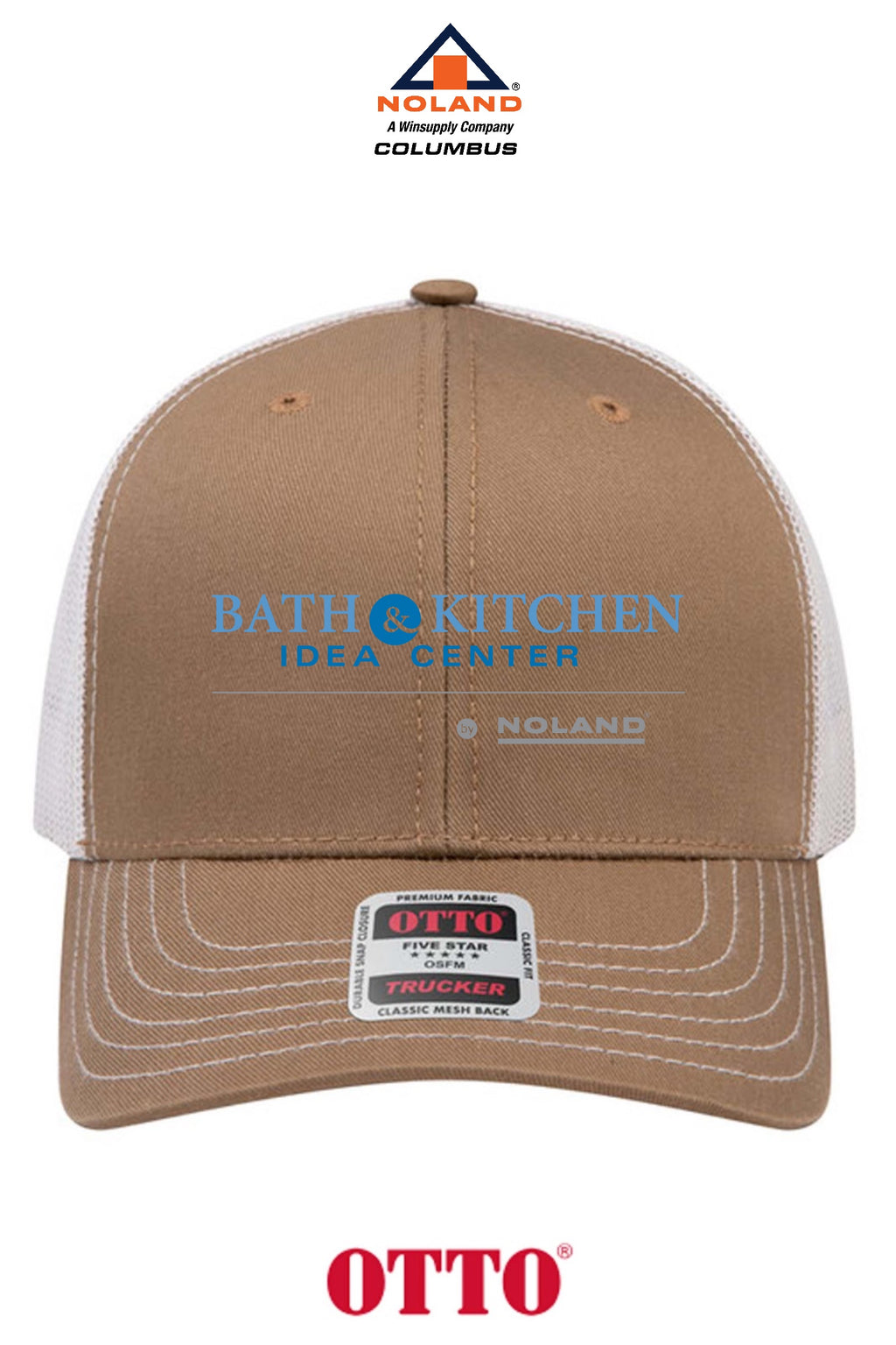 **BULK BUY SPECIAL** OTTO CAP® 6 Panel Mid Profile Mesh Back Trucker Hat - Columbus Noland