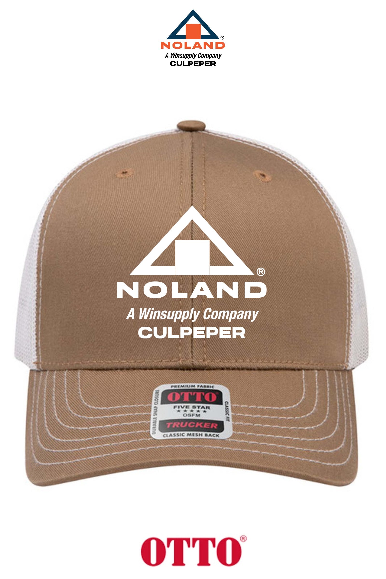 **BULK BUY SPECIAL** OTTO CAP® 6 Panel Mid Profile Mesh Back Trucker Hat - Culpeper Noland
