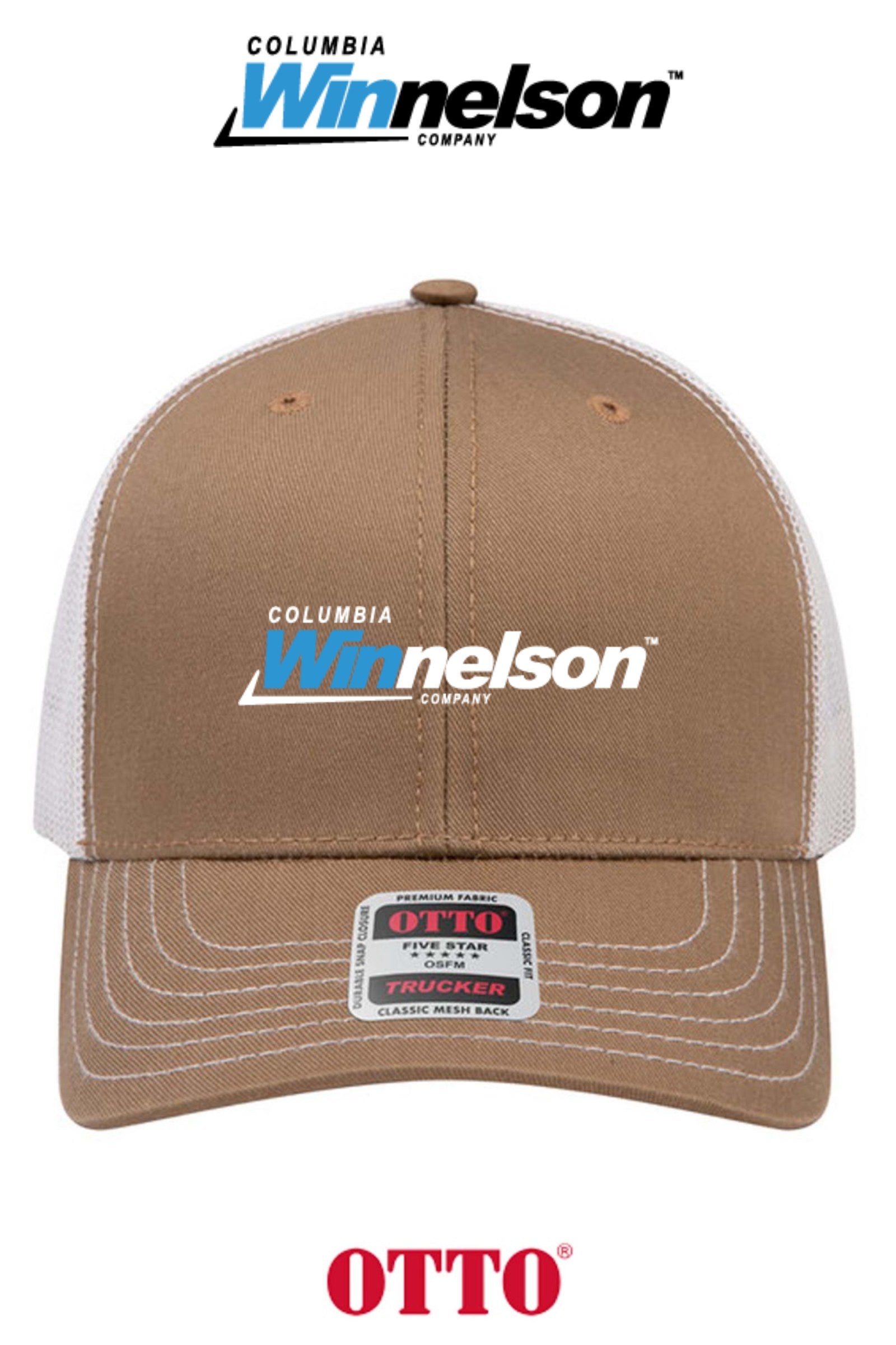 **BULK BUY SPECIAL** OTTO CAP® 6 Panel Mid Profile Mesh Back Trucker Hat - Columbia MO Winnelson