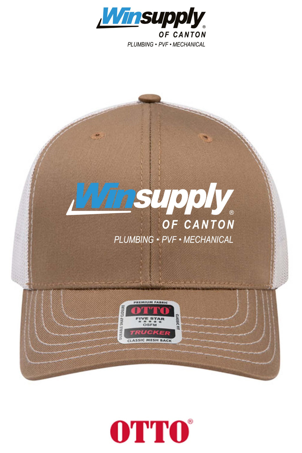 **BULK BUY SPECIAL** OTTO CAP® 6 Panel Mid Profile Mesh Back Trucker Hat - Winsupply of Canton