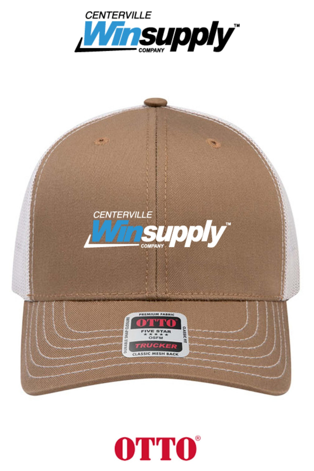 **BULK BUY SPECIAL** OTTO CAP® 6 Panel Mid Profile Mesh Back Trucker Hat - Winsupply of Centerville OH