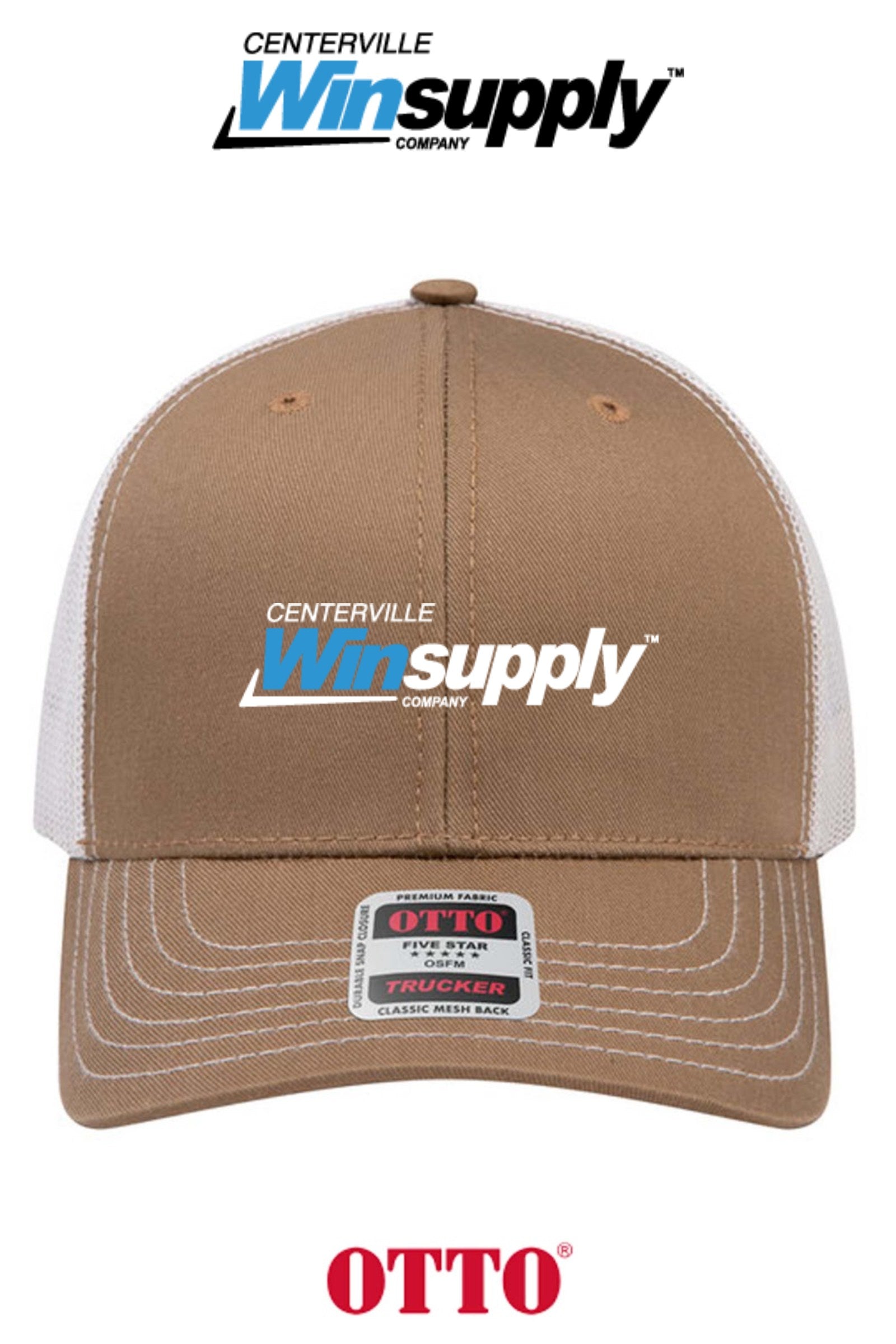 **BULK BUY SPECIAL** OTTO CAP® 6 Panel Mid Profile Mesh Back Trucker Hat - Winsupply of Centerville OH