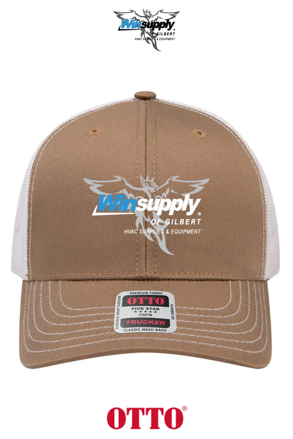 **BULK BUY SPECIAL** OTTO CAP® 6 Panel Mid Profile Mesh Back Trucker Hat - Winsupply of Gilbert