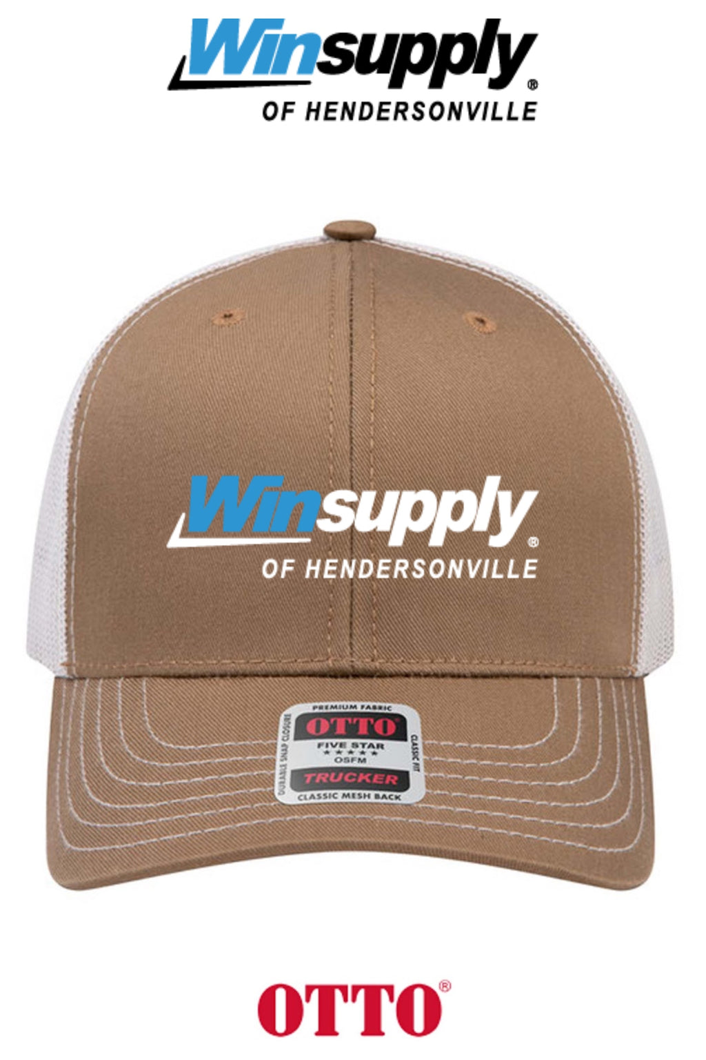 **BULK BUY SPECIAL** OTTO CAP® 6 Panel Mid Profile Mesh Back Trucker Hat - Winsupply of Hendersonville