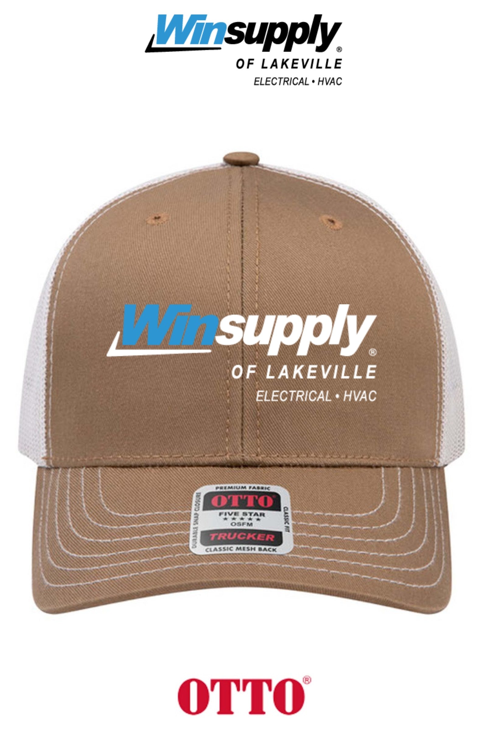 **BULK BUY SPECIAL** OTTO CAP® 6 Panel Mid Profile Mesh Back Trucker Hat - Winsupply of Lakeville
