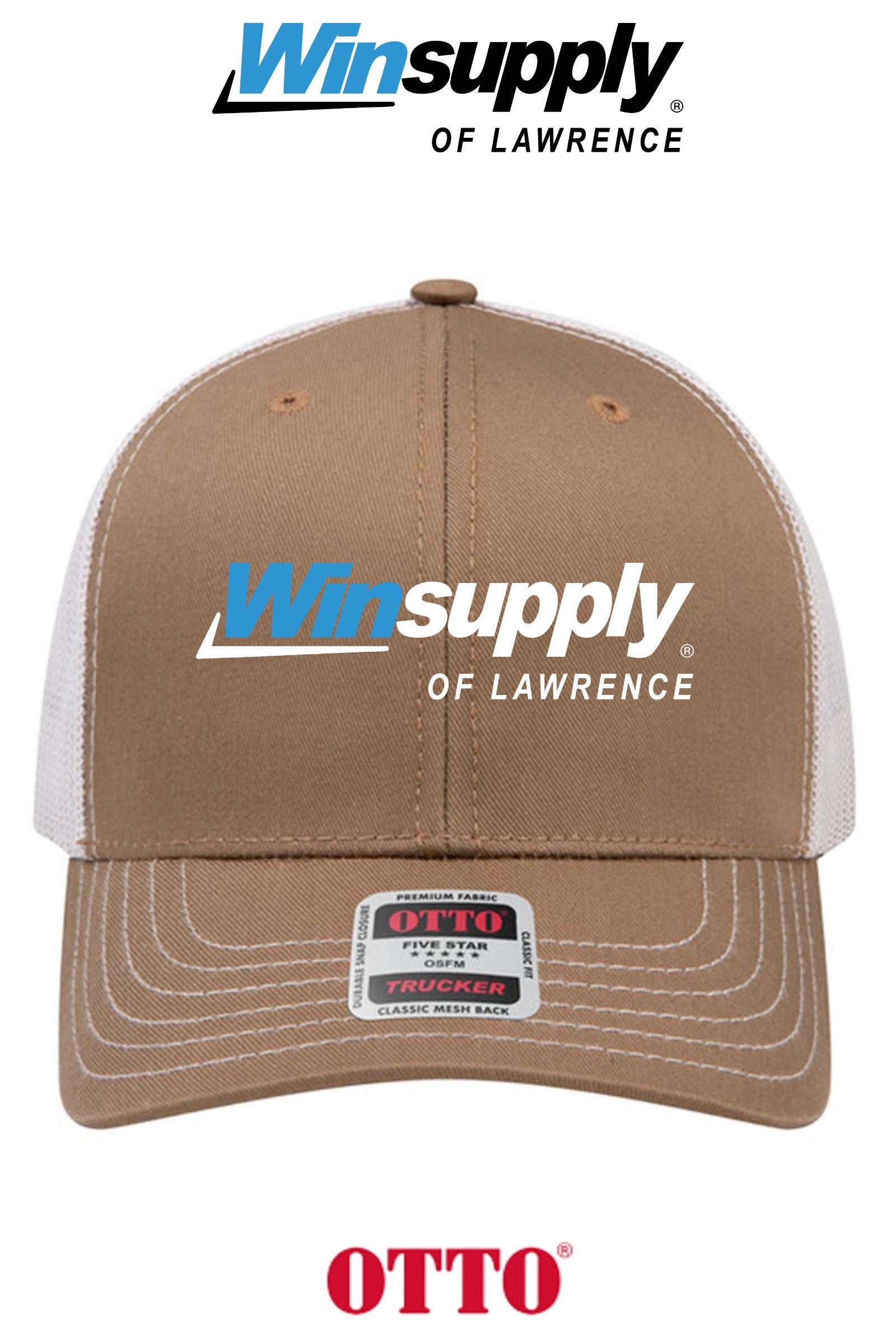 **BULK BUY SPECIAL** OTTO CAP® 6 Panel Mid Profile Mesh Back Trucker Hat - Winsupply of Lawrence