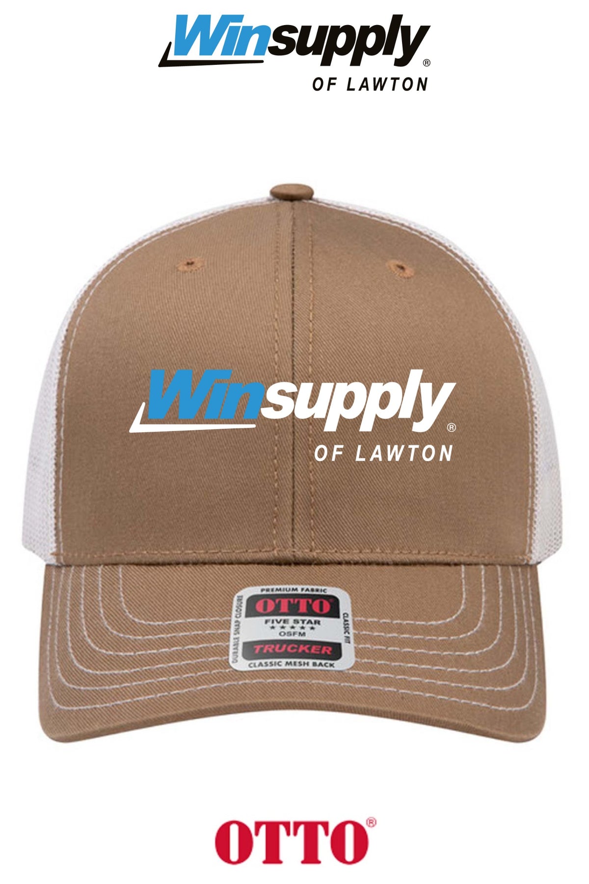 **BULK BUY SPECIAL** OTTO CAP® 6 Panel Mid Profile Mesh Back Trucker Hat - Winsupply of Lawton