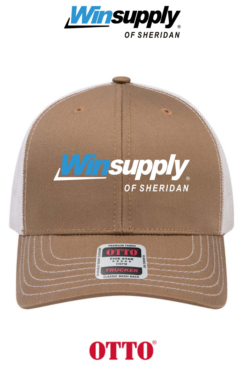 **BULK BUY SPECIAL** OTTO CAP® 6 Panel Mid Profile Mesh Back Trucker Hat - Winsupply of Sheridan