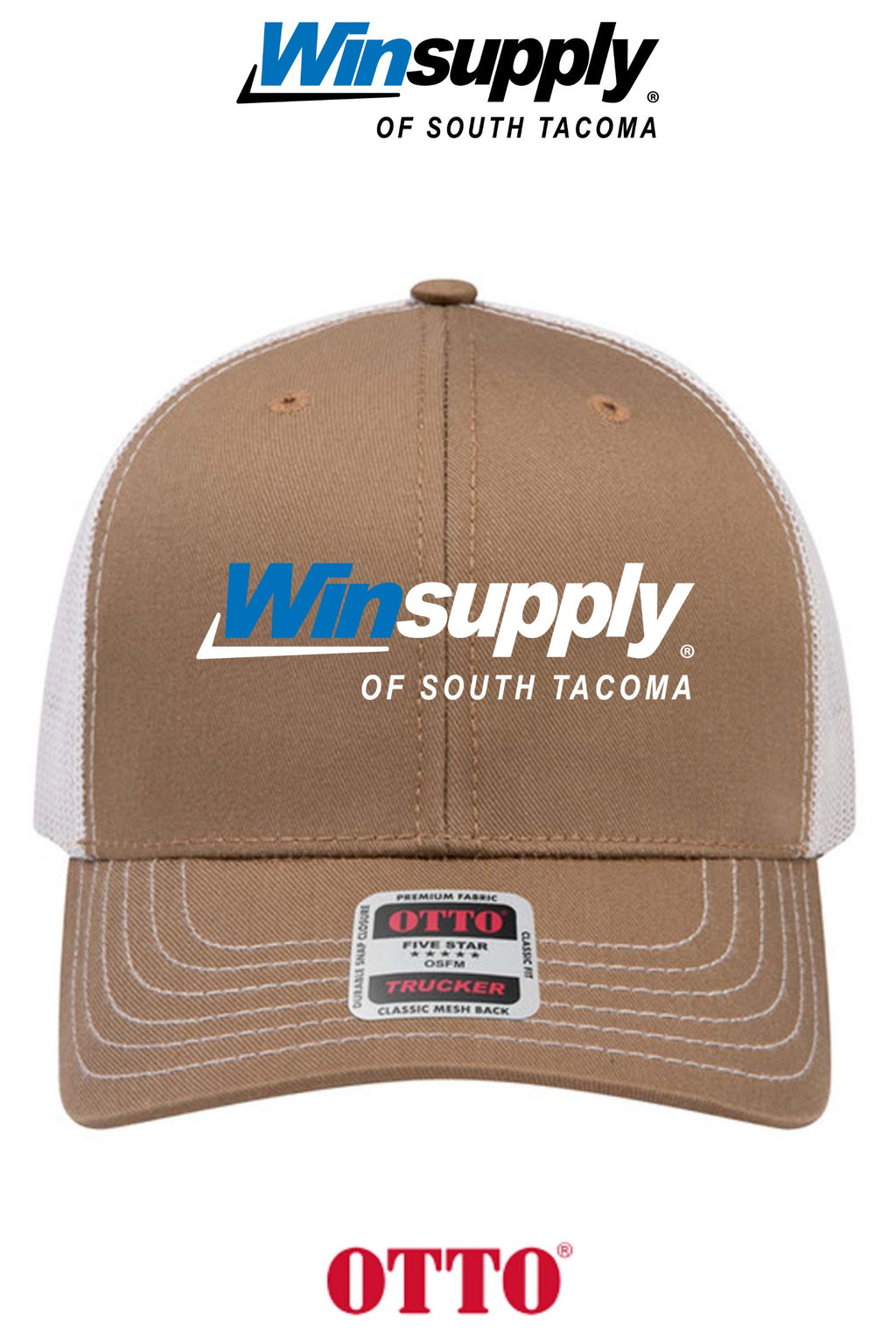**BULK BUY SPECIAL** OTTO CAP® 6 Panel Mid Profile Mesh Back Trucker Hat - Winsupply of South Tacoma
