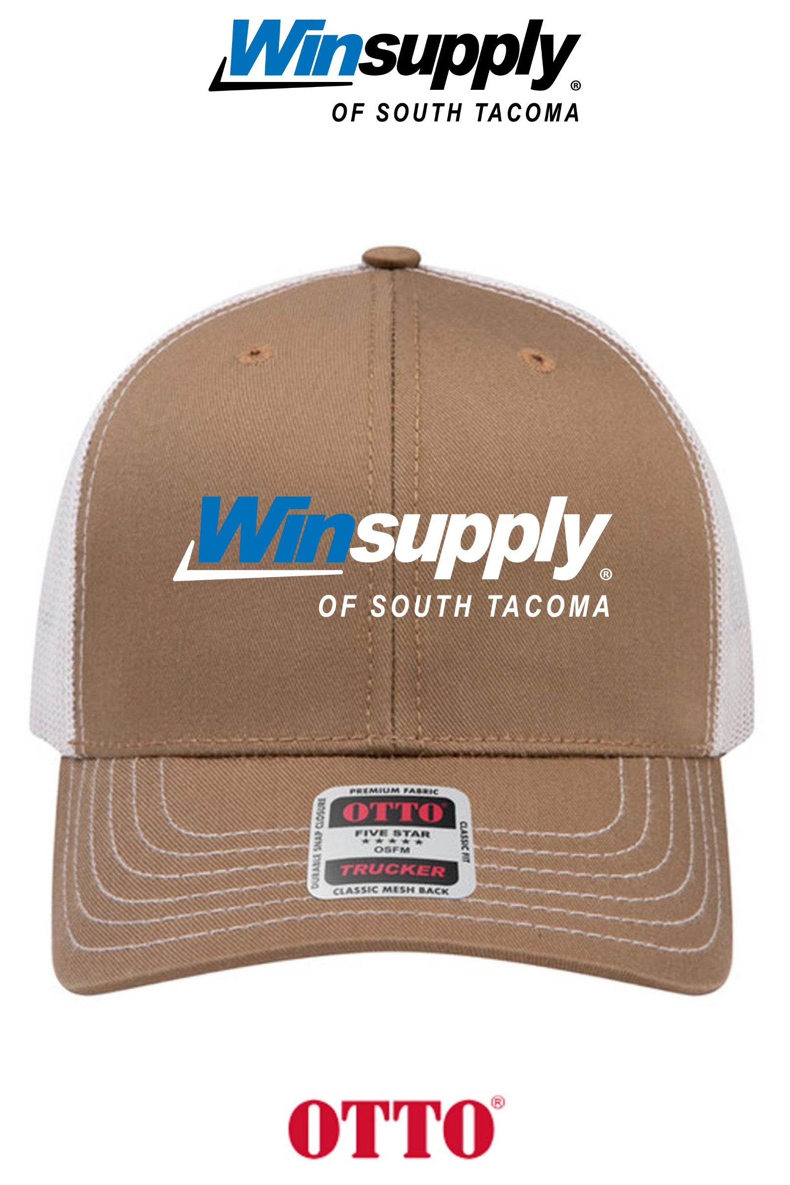 **BULK BUY SPECIAL** OTTO CAP® 6 Panel Mid Profile Mesh Back Trucker Hat - Winsupply of South Tacoma