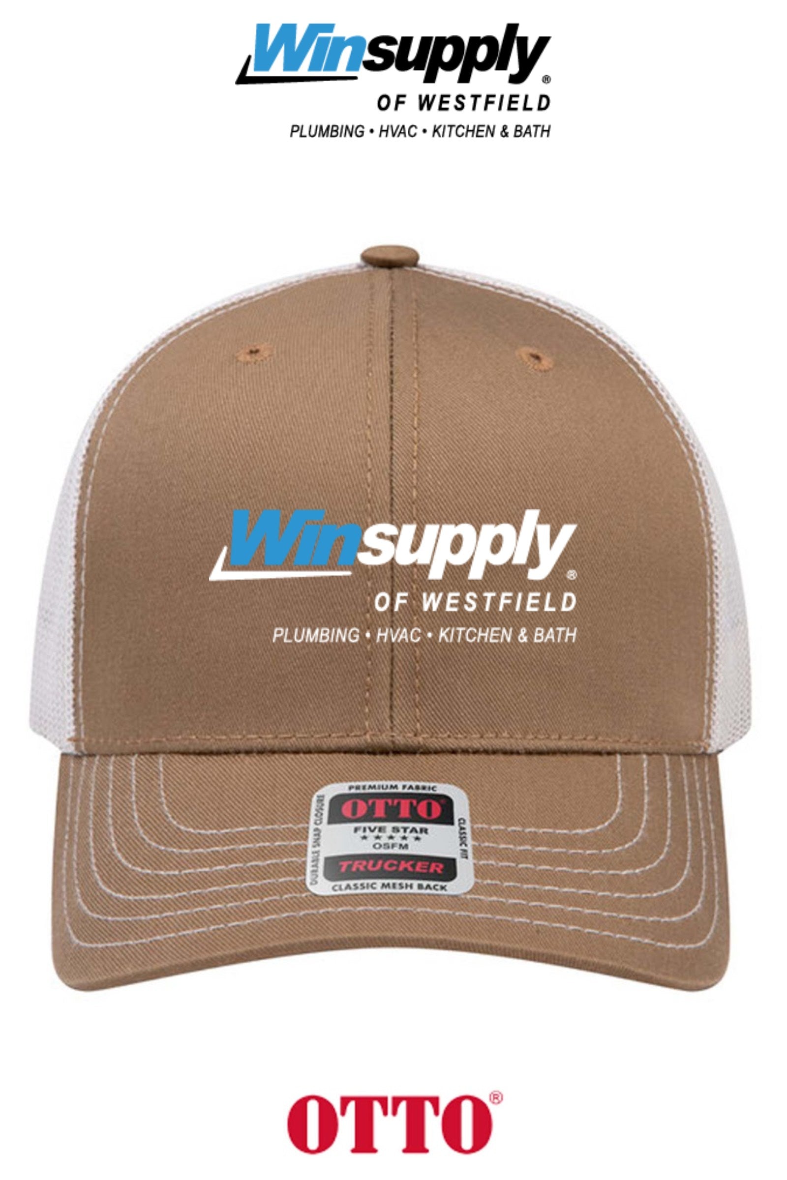 **BULK BUY SPECIAL** OTTO CAP® 6 Panel Mid Profile Mesh Back Trucker Hat - Winsupply of Westfield