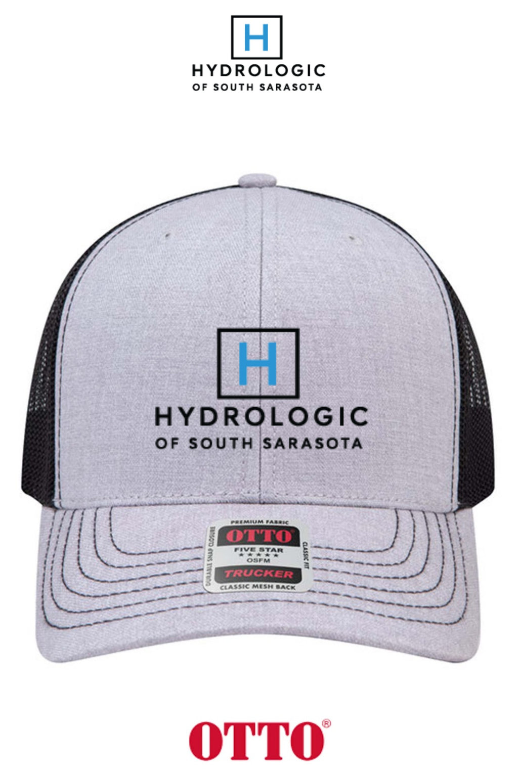 **BULK BUY SPECIAL** OTTO CAP® 6 Panel Mid Profile Mesh Back Trucker Hat - Winsupply Sarasota FL Co.