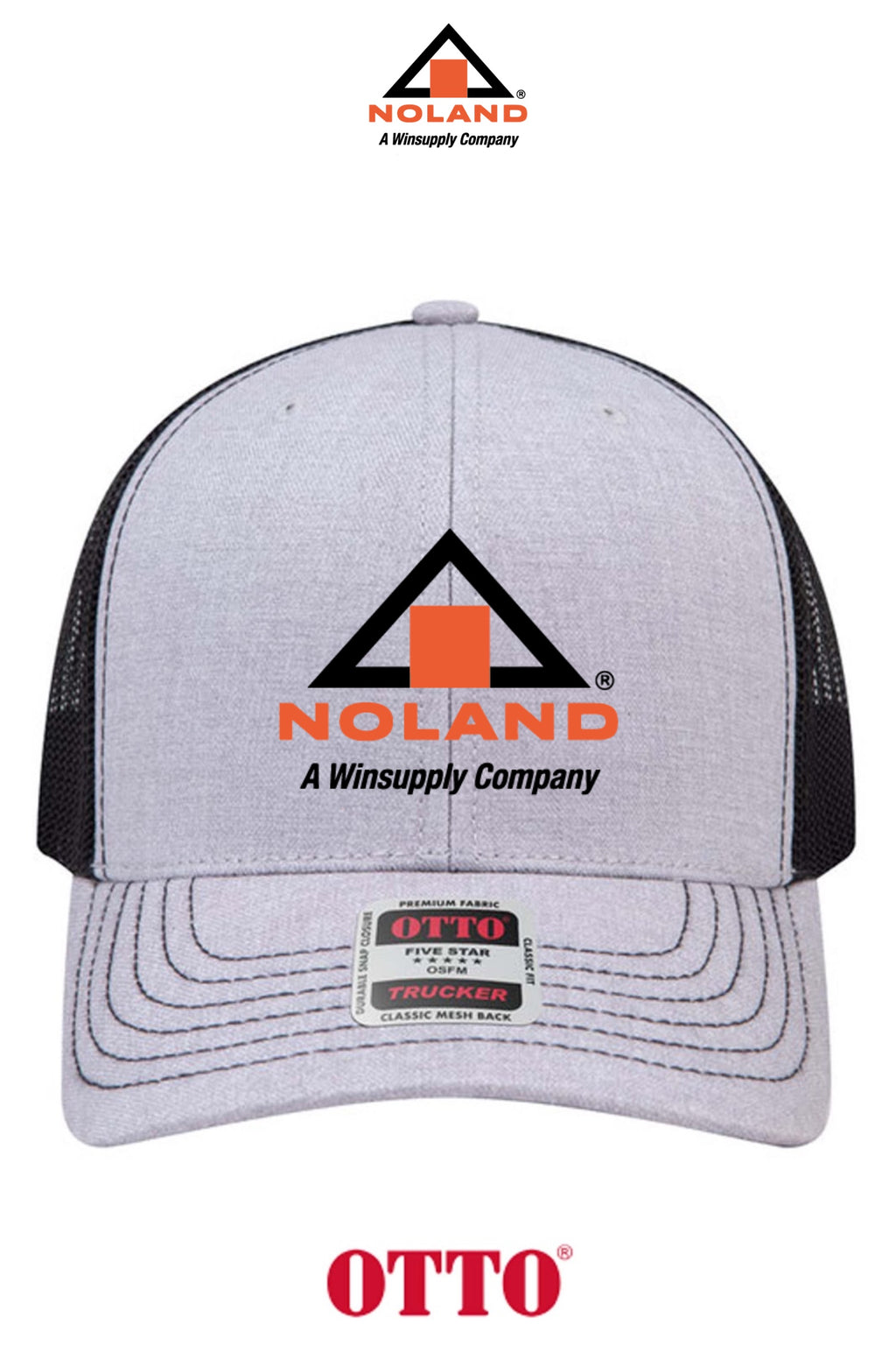 **BULK BUY SPECIAL** OTTO CAP® 6 Panel Mid Profile Mesh Back Trucker Hat - Noland of Augusta GA