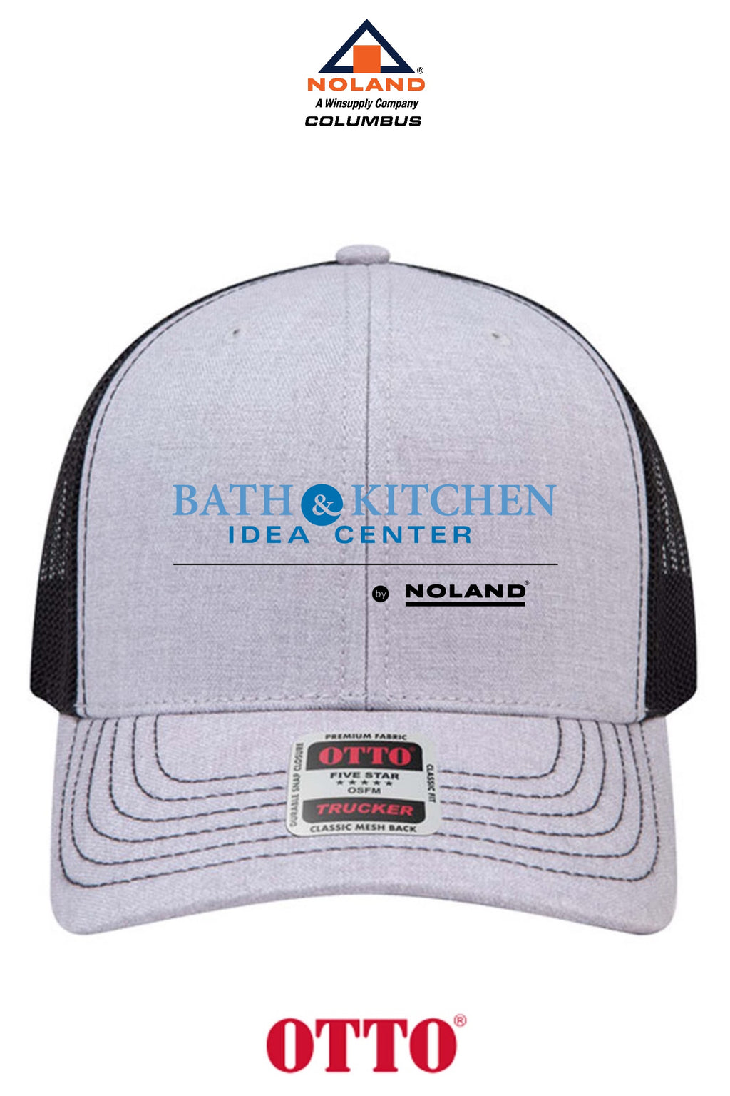 **BULK BUY SPECIAL** OTTO CAP® 6 Panel Mid Profile Mesh Back Trucker Hat - Columbus Noland