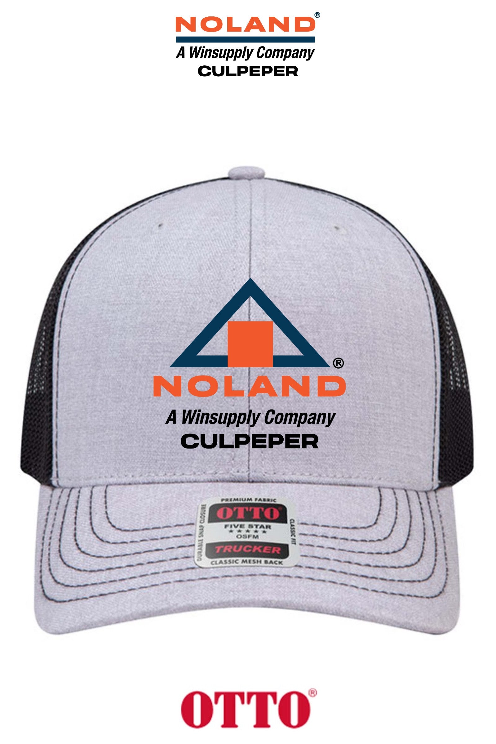 **BULK BUY SPECIAL** OTTO CAP® 6 Panel Mid Profile Mesh Back Trucker Hat - Culpeper Noland
